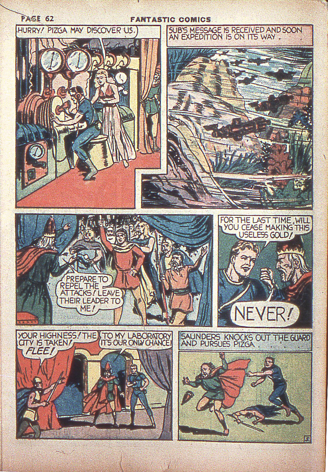 Read online Fantastic Comics comic -  Issue #4 - 63