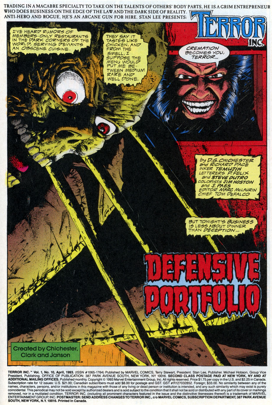 Read online Terror Inc. (1992) comic -  Issue #10 - 2