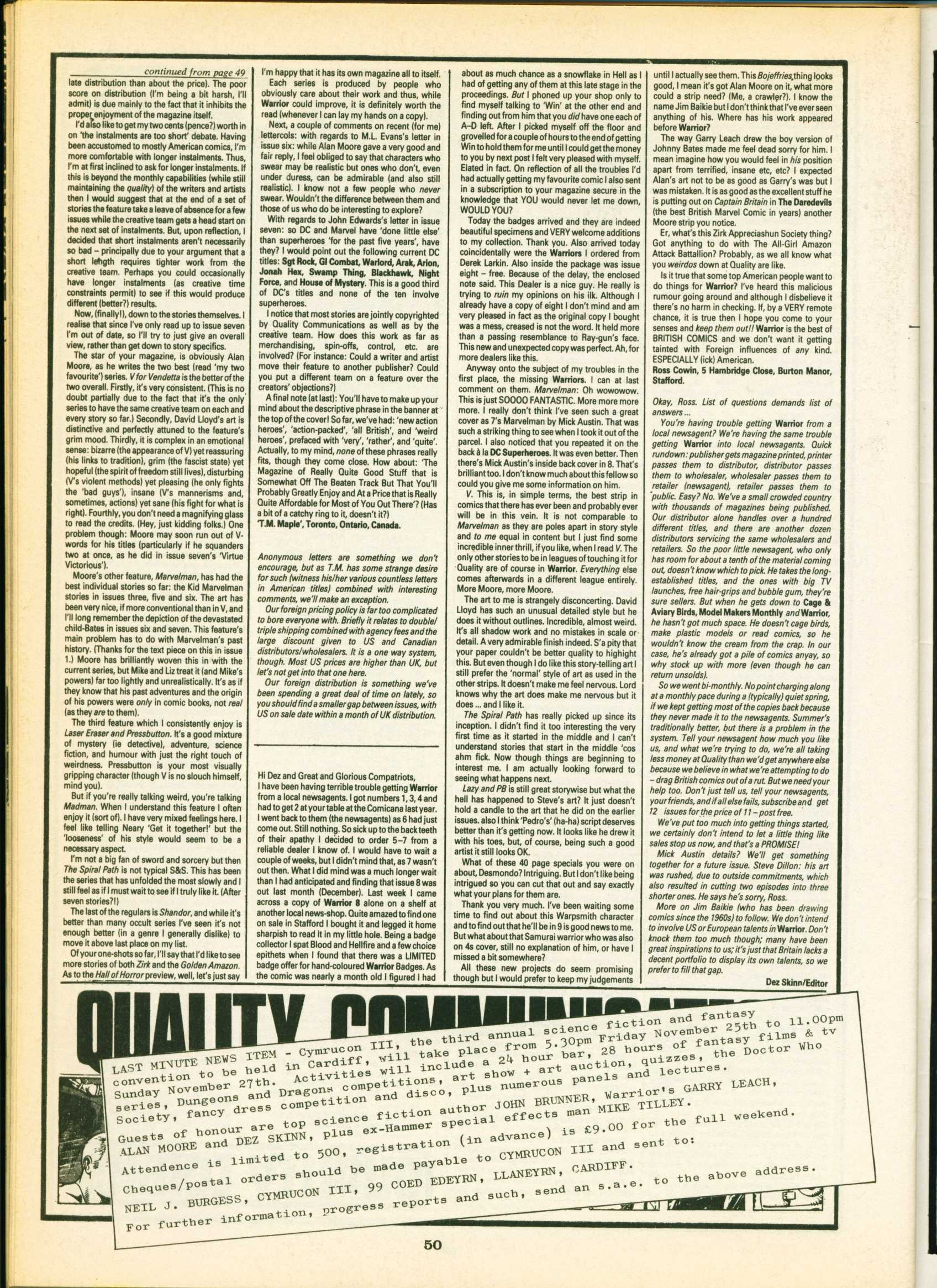 Read online Warrior comic -  Issue #14 - 50