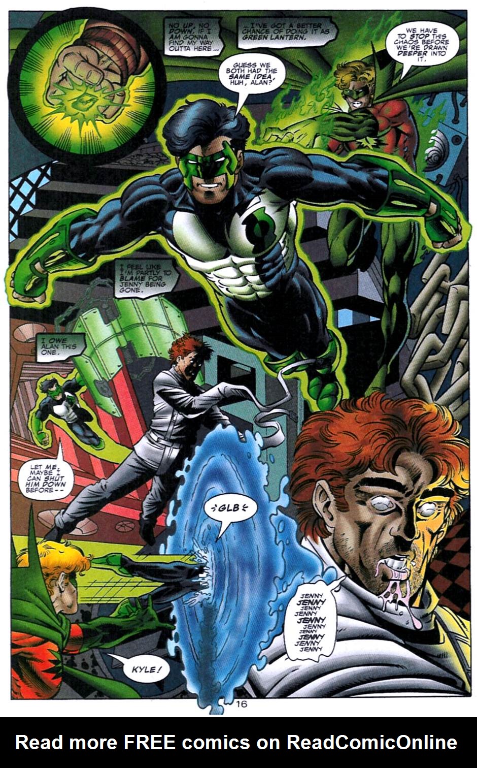 Read online Green Lantern/Sentinel: Heart of Darkness comic -  Issue #1 - 17