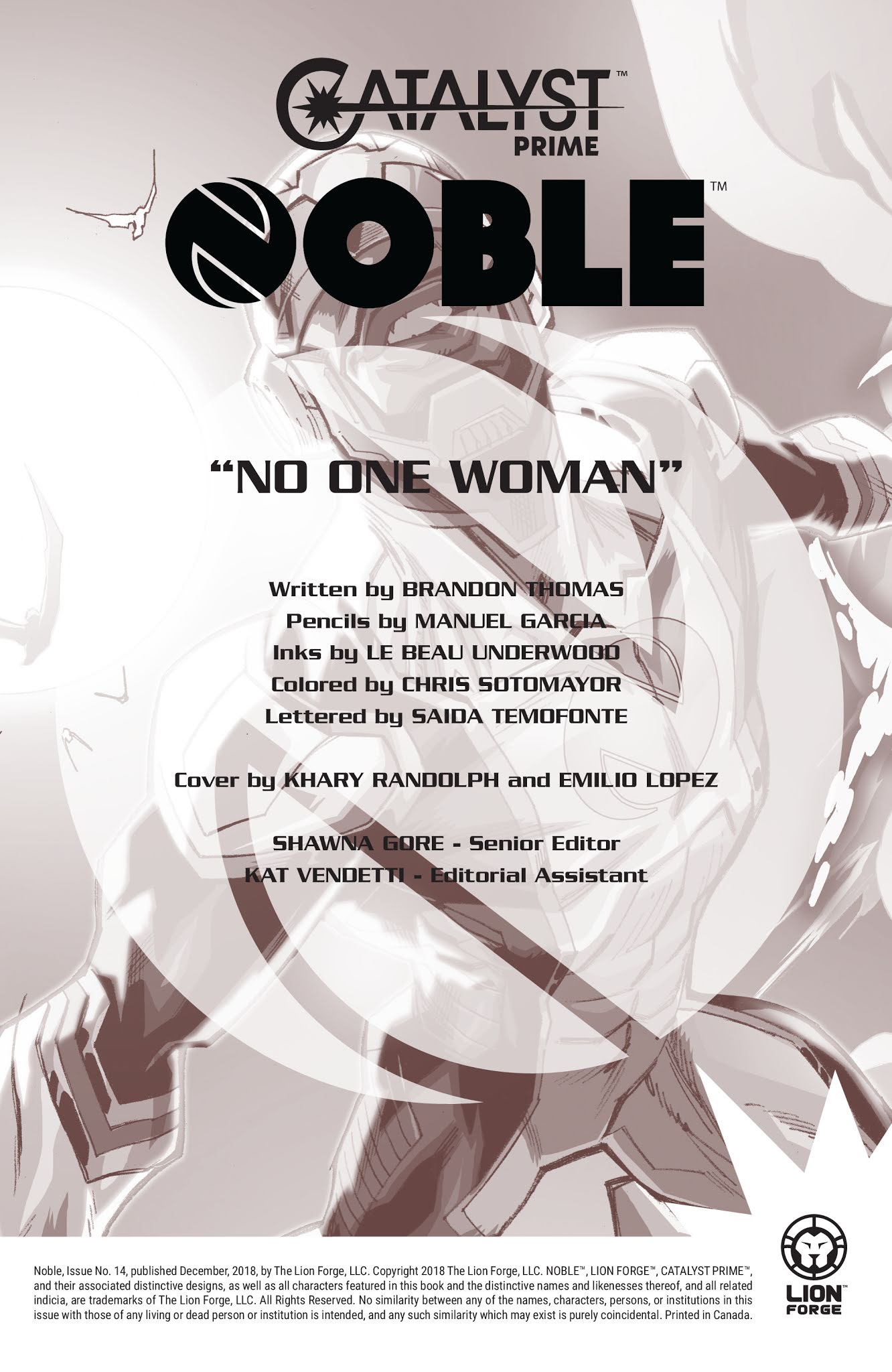 Read online Noble comic -  Issue #14 - 2