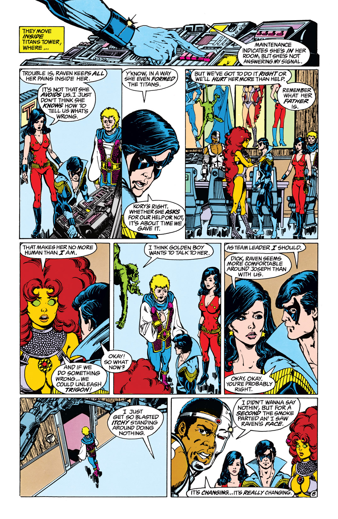 Read online The New Teen Titans (1984) comic -  Issue #1 - 9
