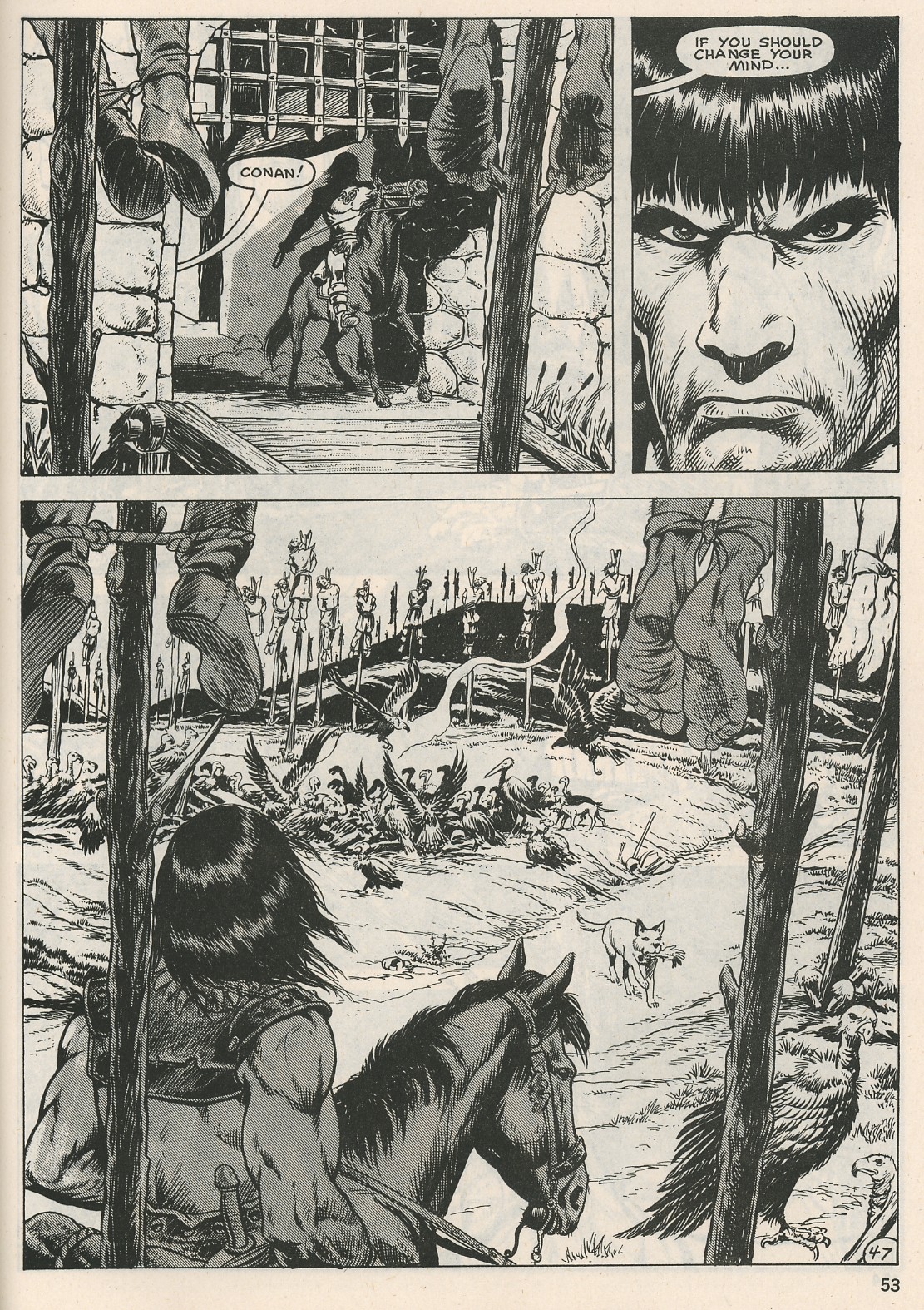 Read online The Savage Sword Of Conan comic -  Issue #126 - 53