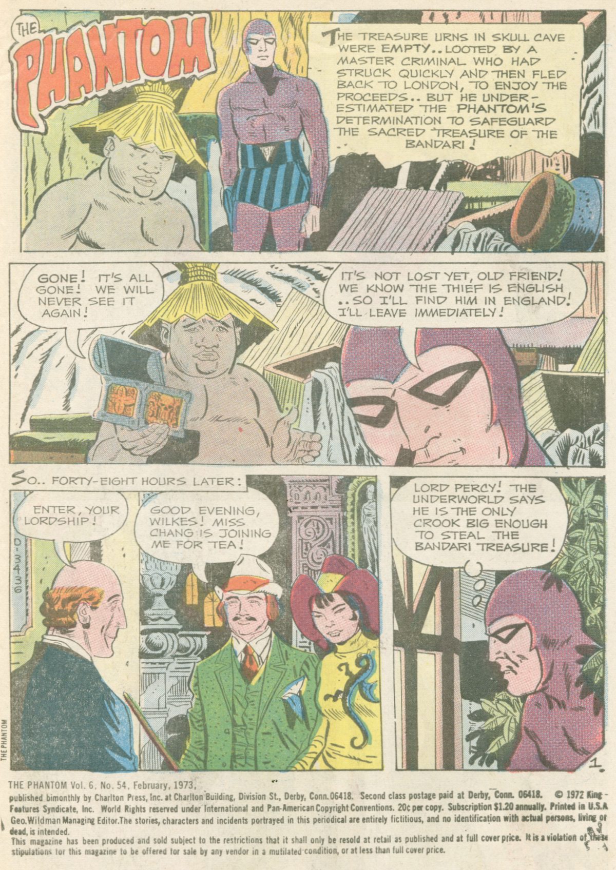 Read online The Phantom (1969) comic -  Issue #54 - 2