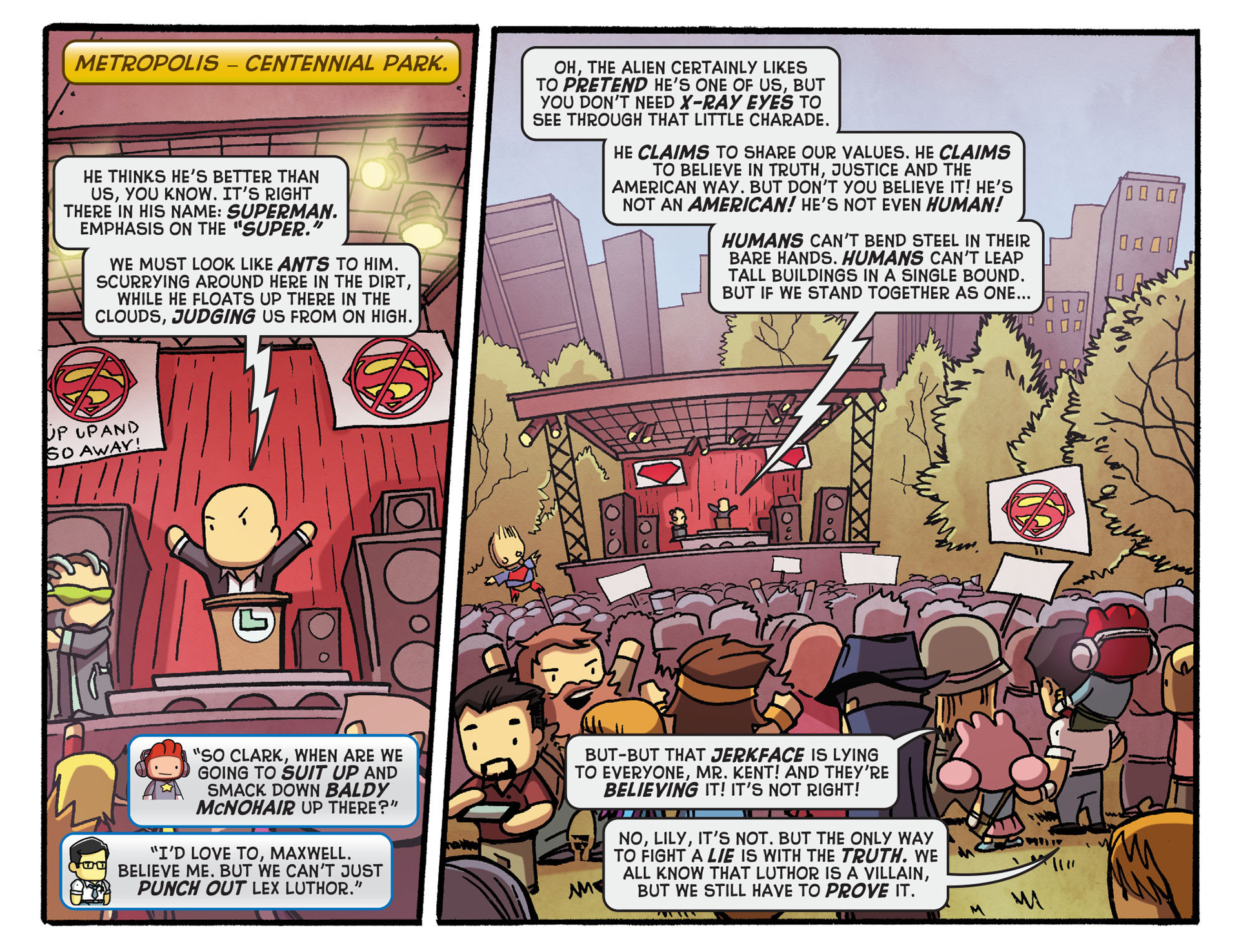 Read online Scribblenauts Unmasked: A Crisis of Imagination comic -  Issue #3 - 3