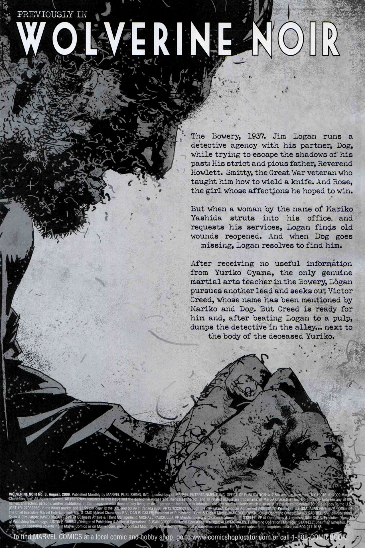 Read online Wolverine Noir comic -  Issue #3 - 3