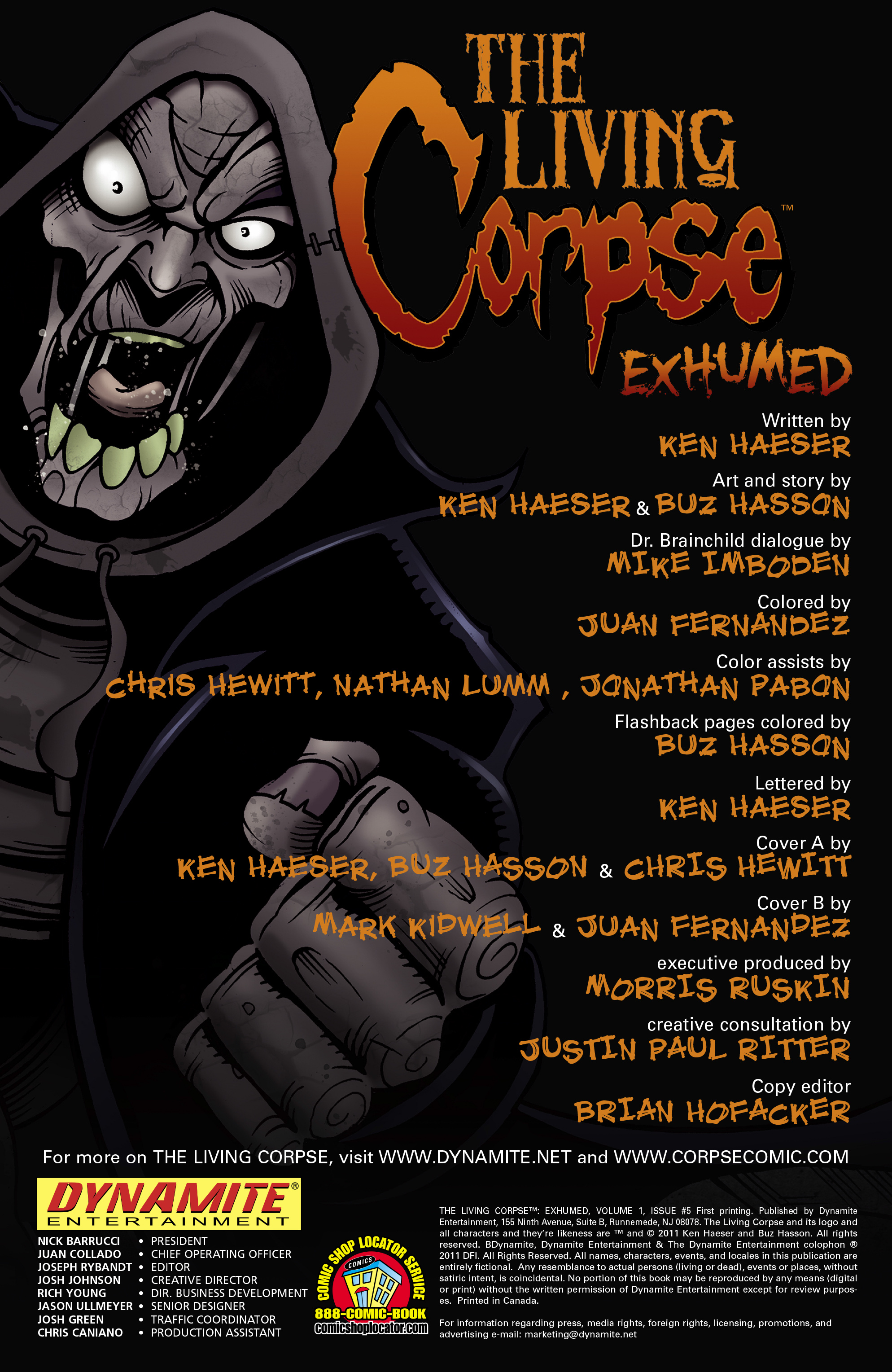 Read online The Living Corpse: Exhumed comic -  Issue #5 - 2