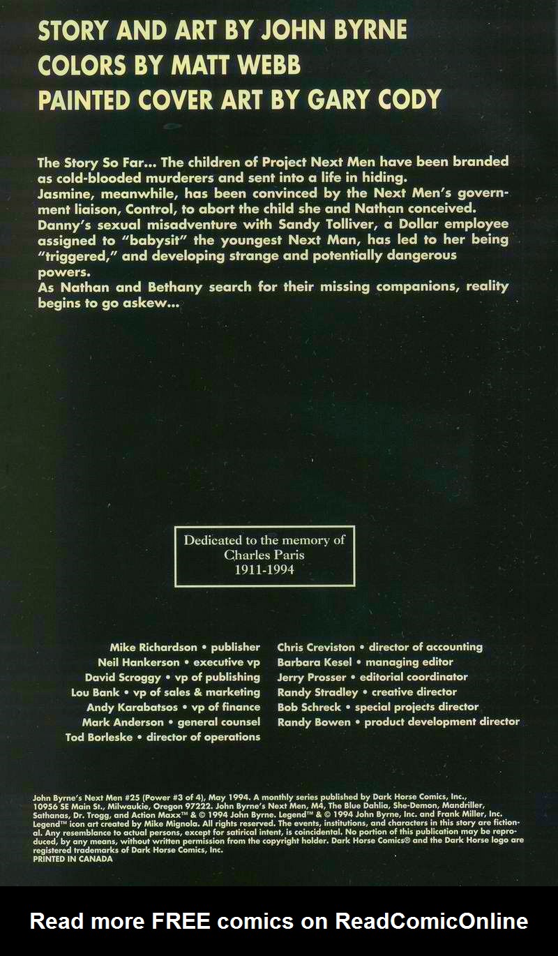 Read online John Byrne's Next Men (1992) comic -  Issue #25 - 2