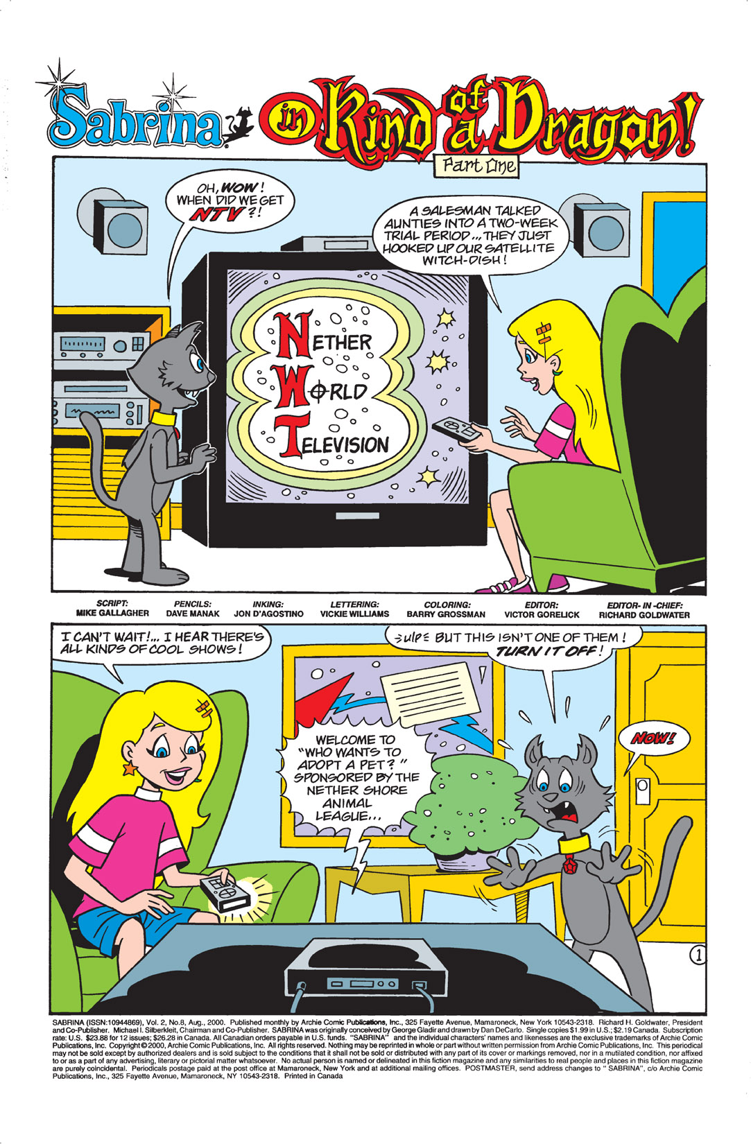 Read online Sabrina the Teenage Witch (2000) comic -  Issue #8 - 2