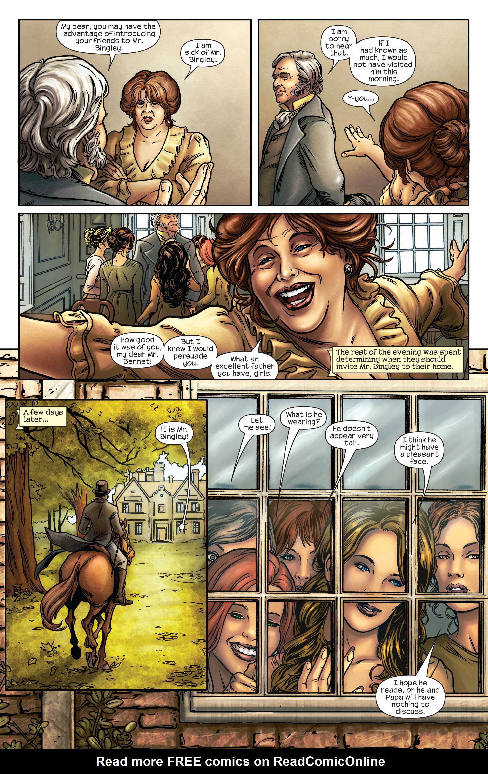 Read online Pride & Prejudice (2009) comic -  Issue #1 - 6