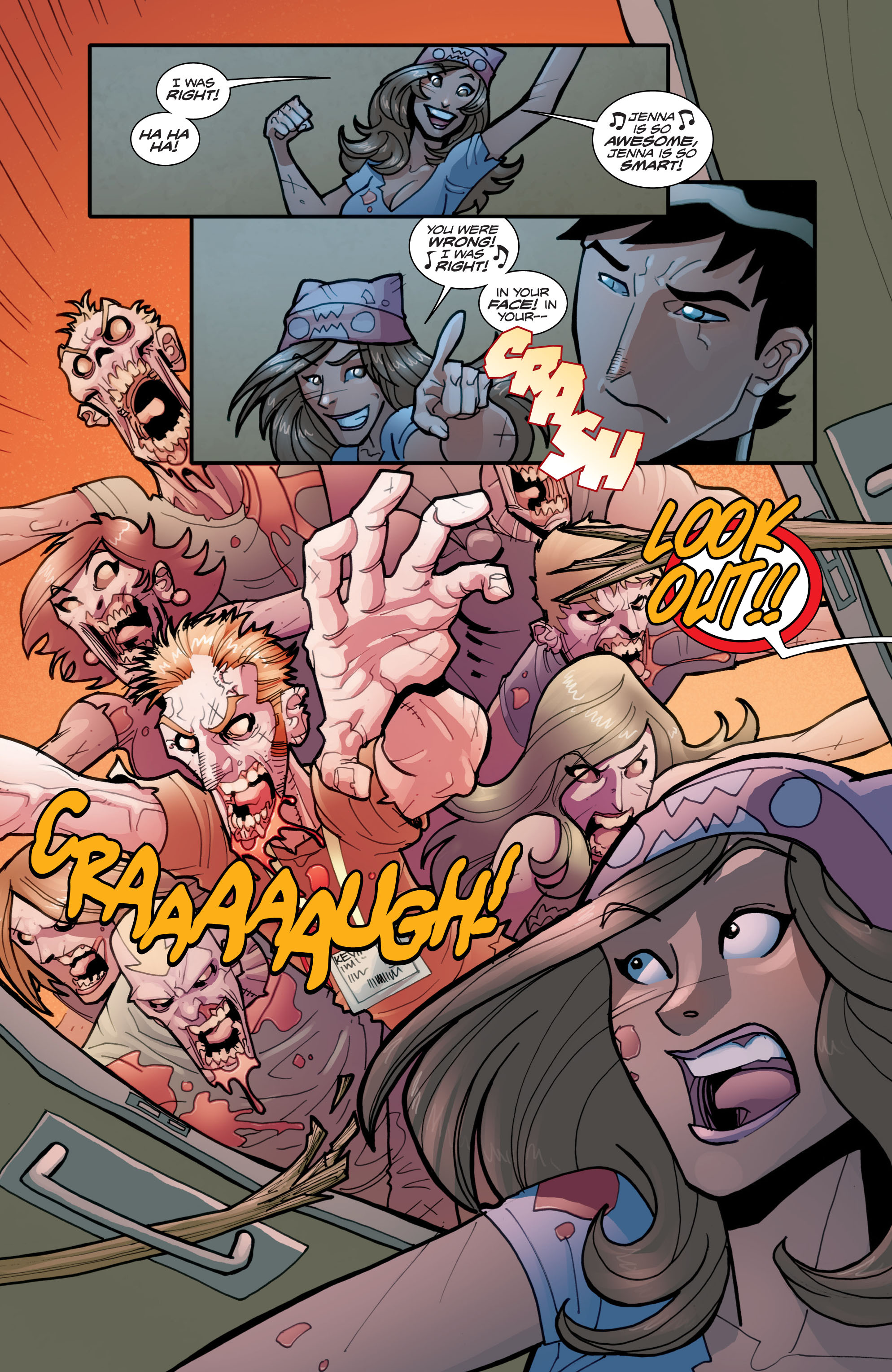 Read online Fanboys vs. Zombies comic -  Issue #4 - 18