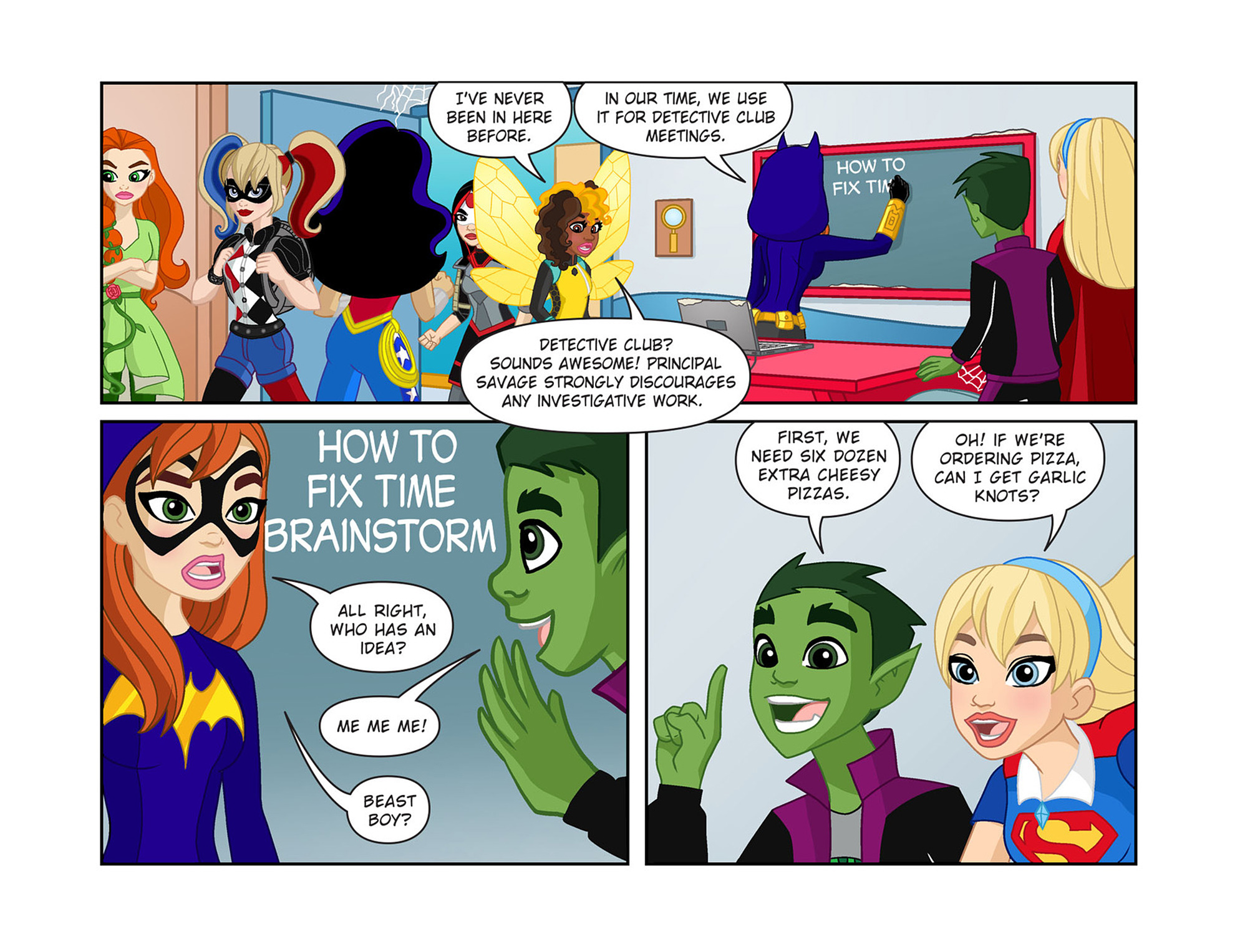 Read online DC Super Hero Girls: Past Times at Super Hero High comic -  Issue #5 - 16