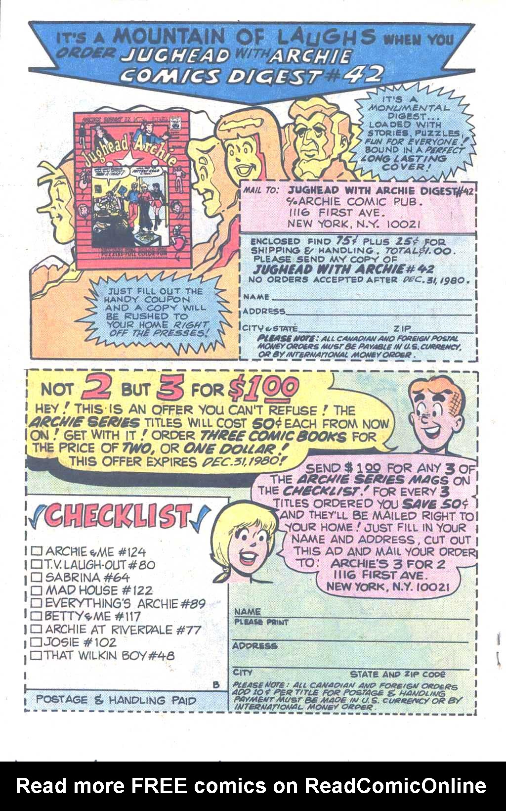Read online Jughead (1965) comic -  Issue #307 - 33