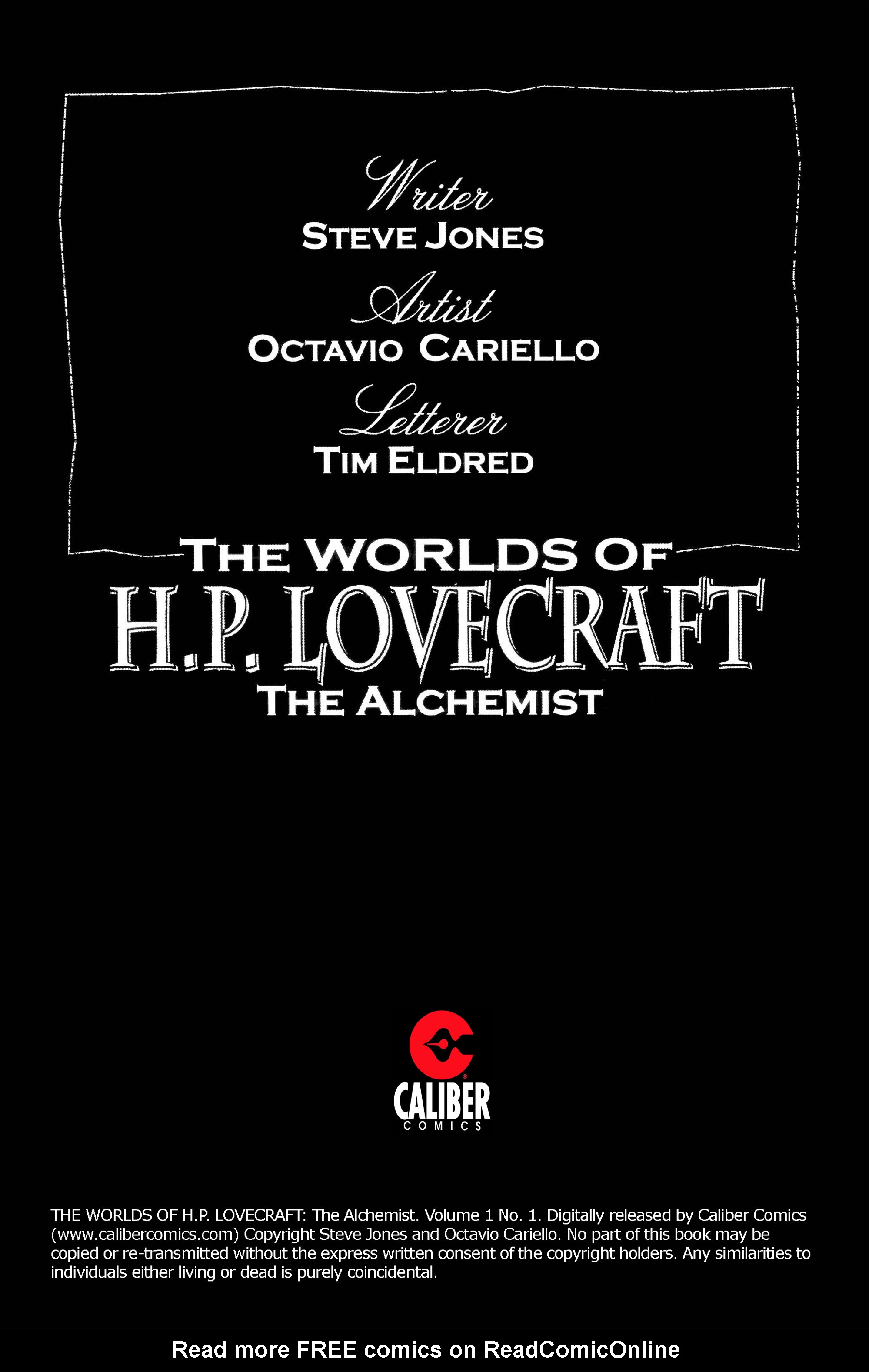 Read online Worlds of H.P. Lovecraft comic -  Issue # Issue The Alchemist - 2