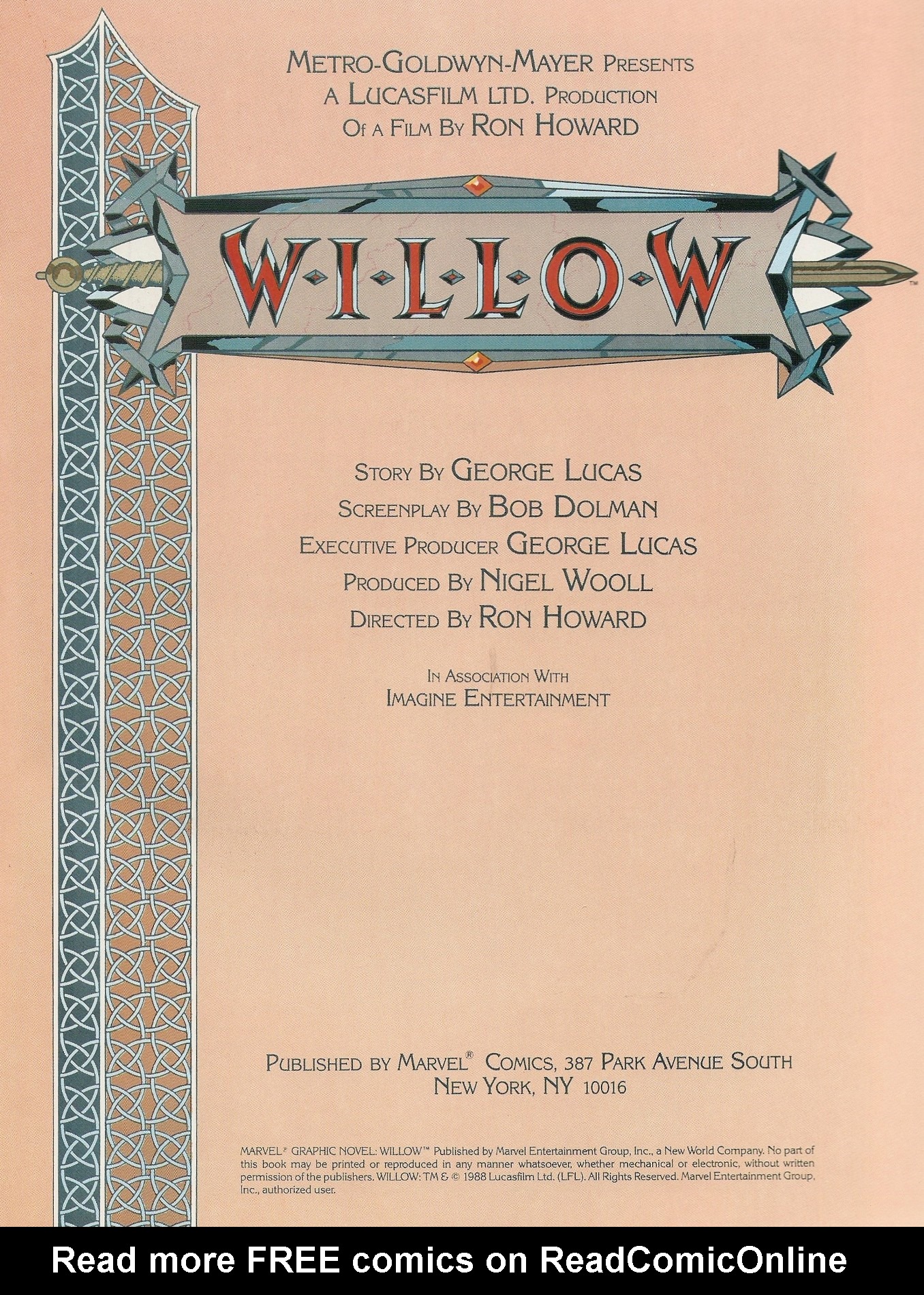 Read online Marvel Graphic Novel comic -  Issue #36 - Willow - 3