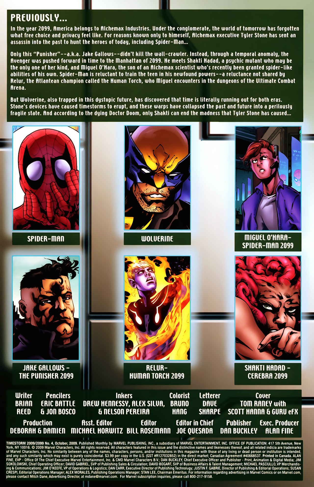 Read online Timestorm 2009/2099 comic -  Issue #4 - 2