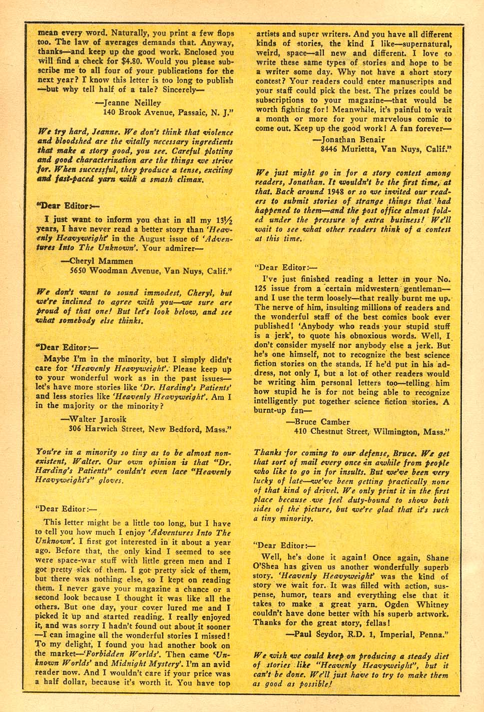 Read online Adventures Into The Unknown comic -  Issue #130 - 20