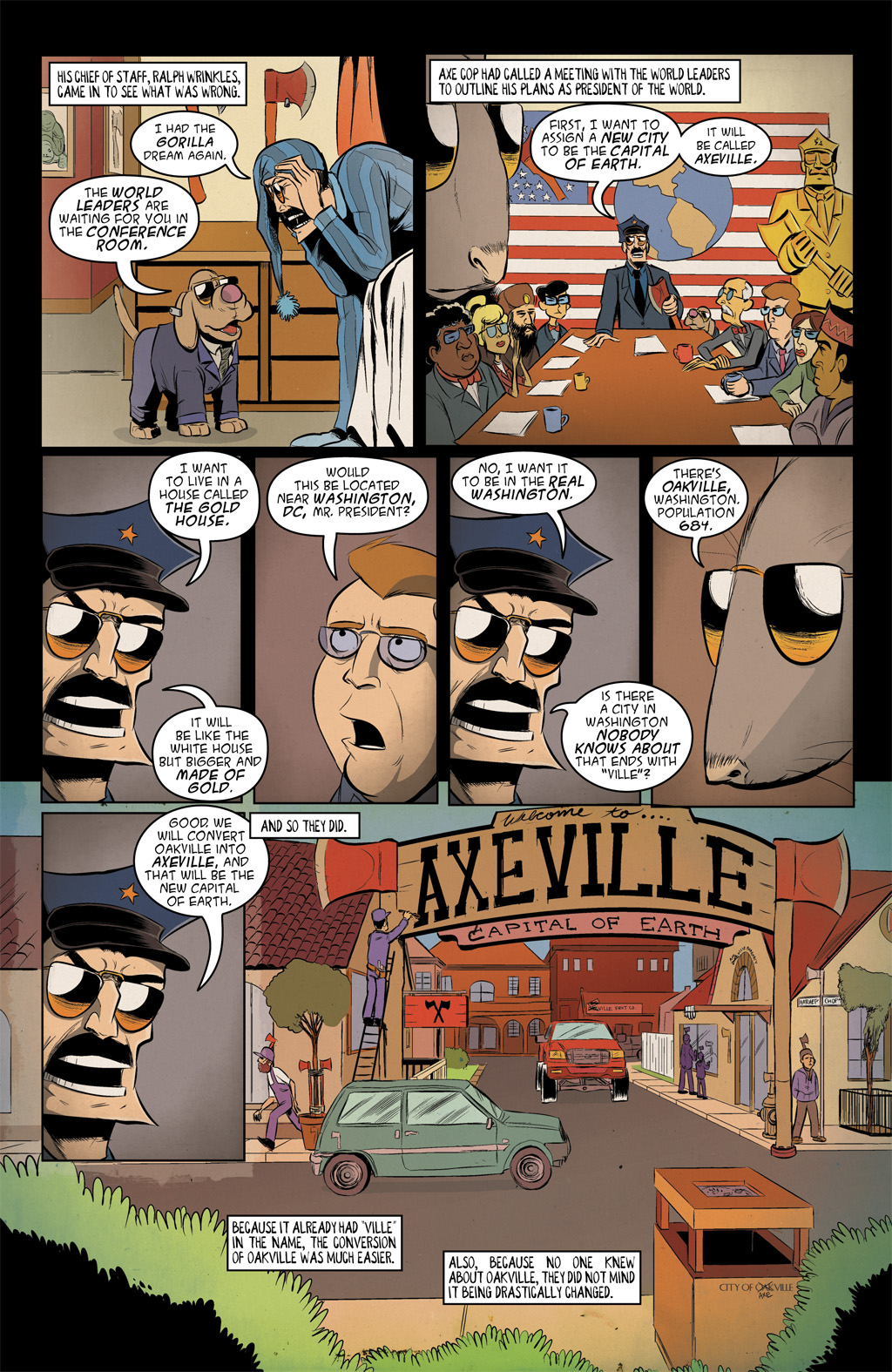 Read online Axe Cop: President of the World comic -  Issue #1 - 5