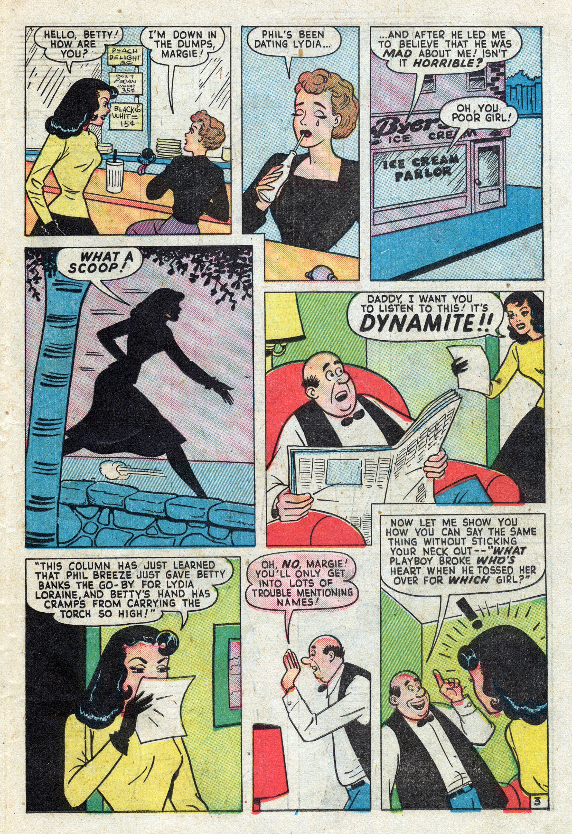 Read online Mitzi's Boy Friend comic -  Issue #7 - 19