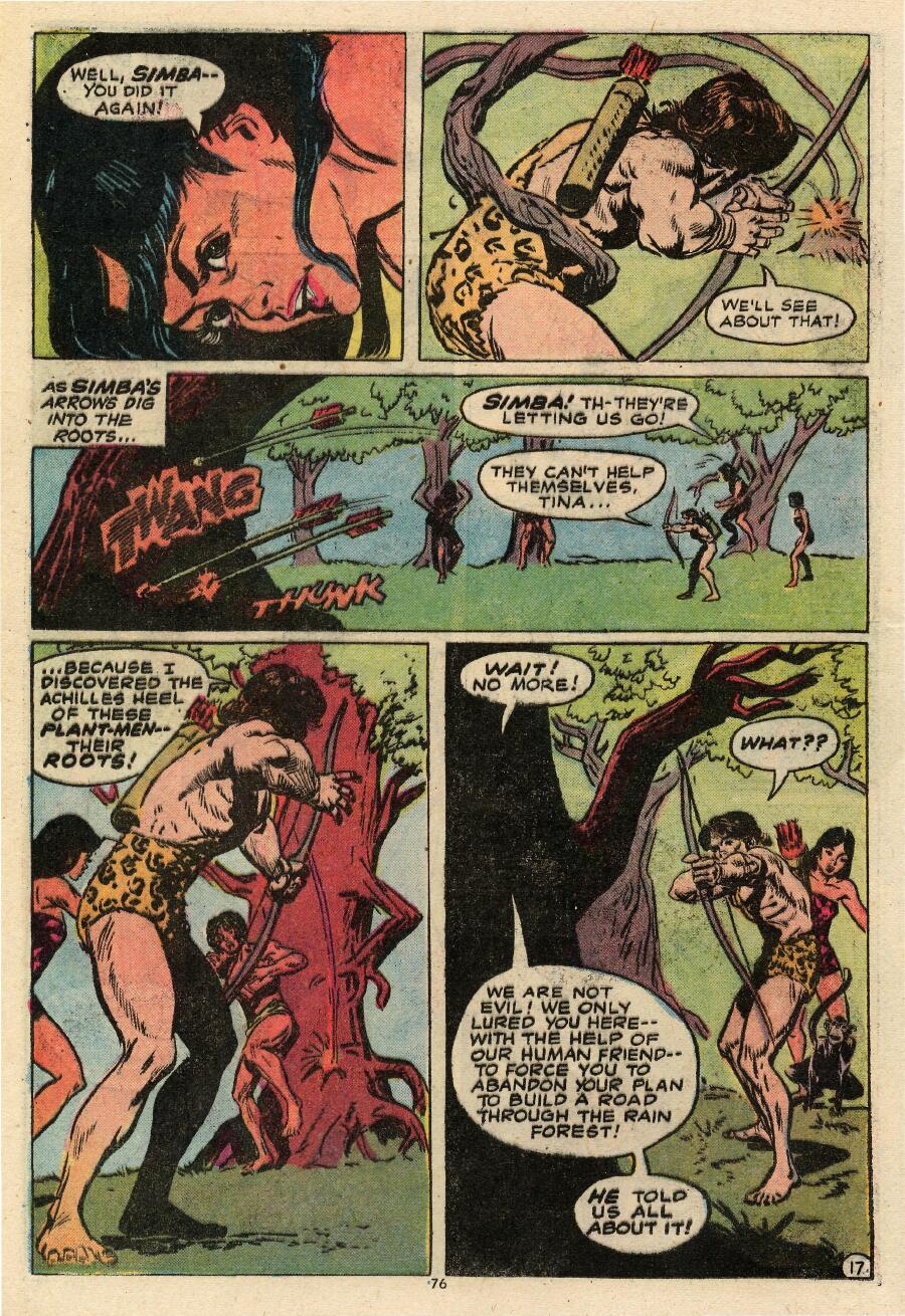 Read online Tarzan (1972) comic -  Issue #231 - 78