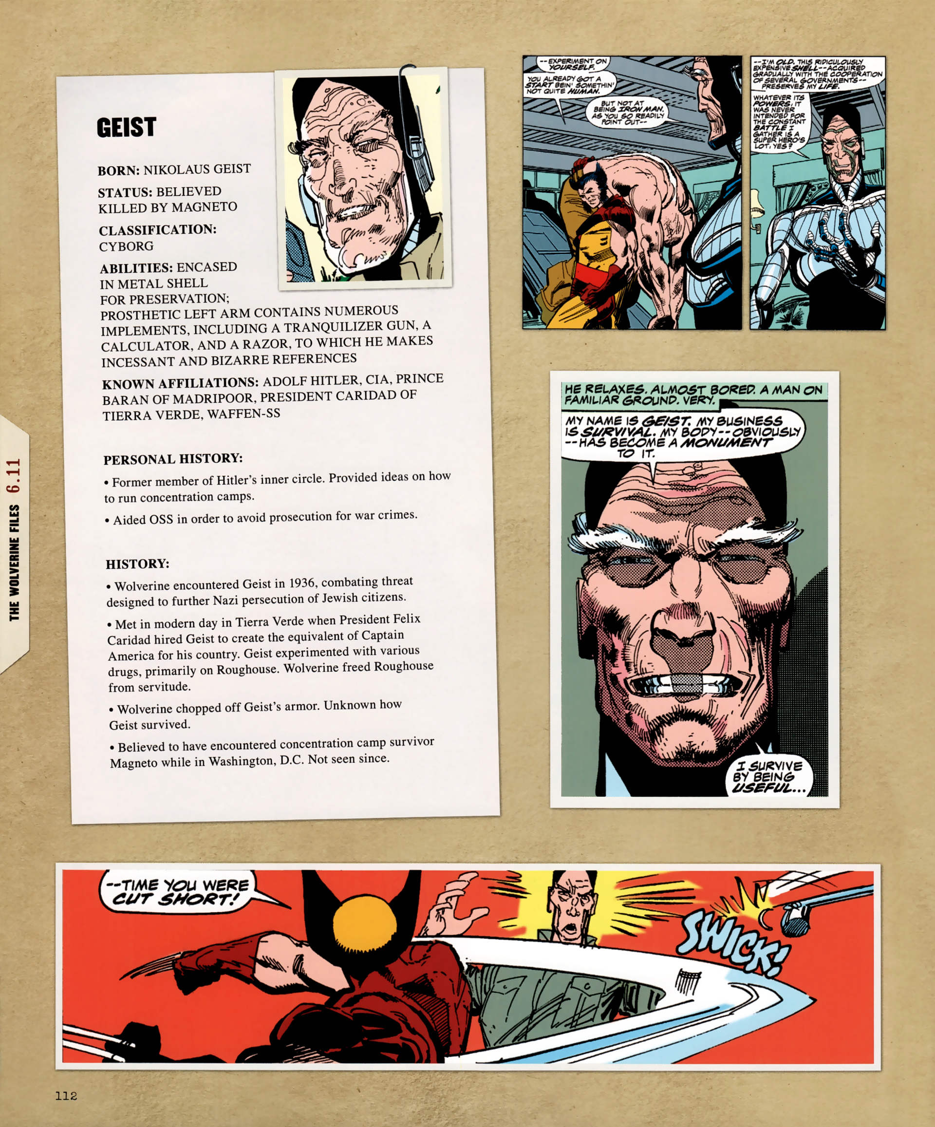 Read online The Wolverine Files comic -  Issue # TPB - 103