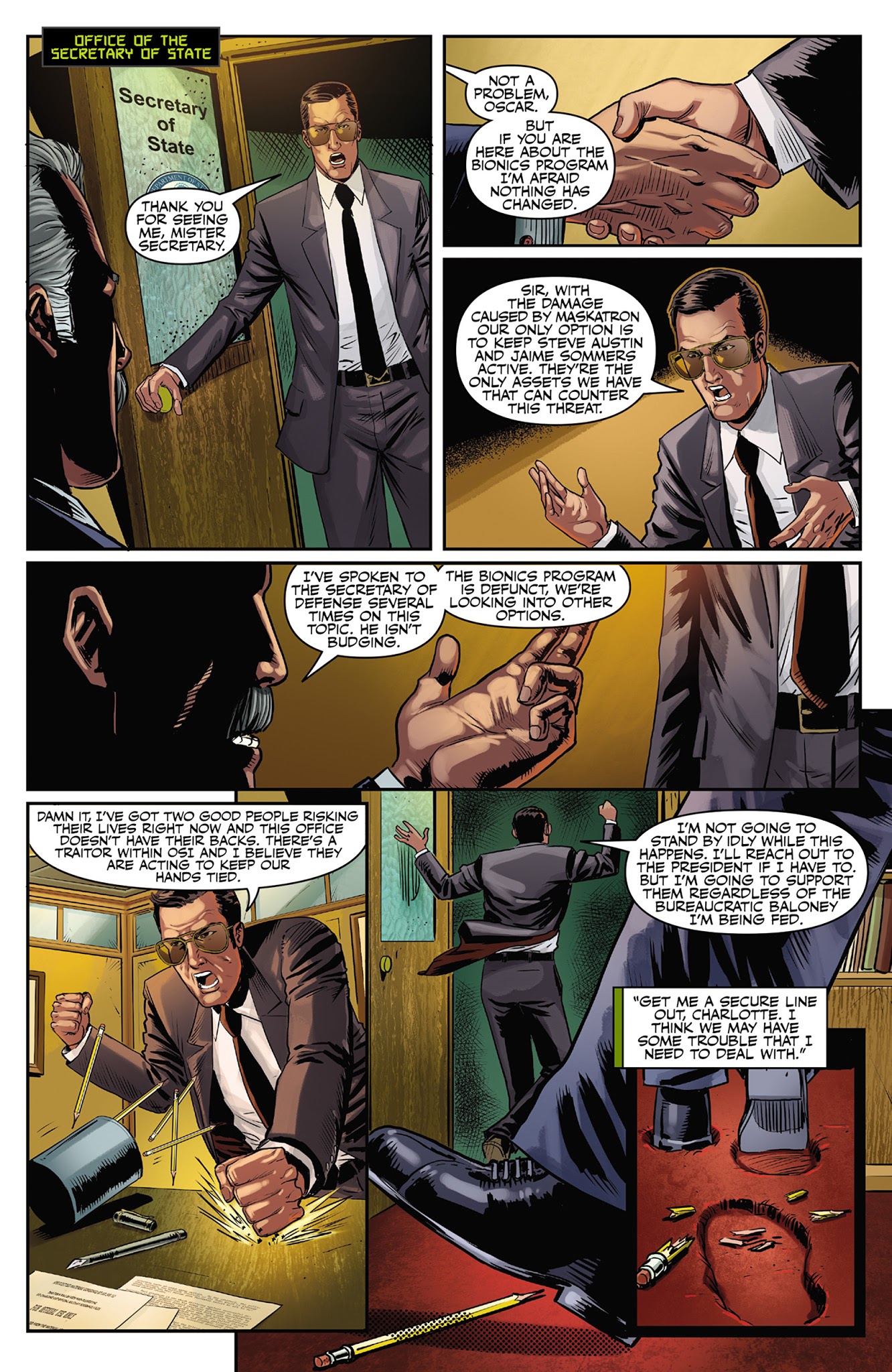 Read online The Six Million Dollar Man: Season Six comic -  Issue #6 - 17