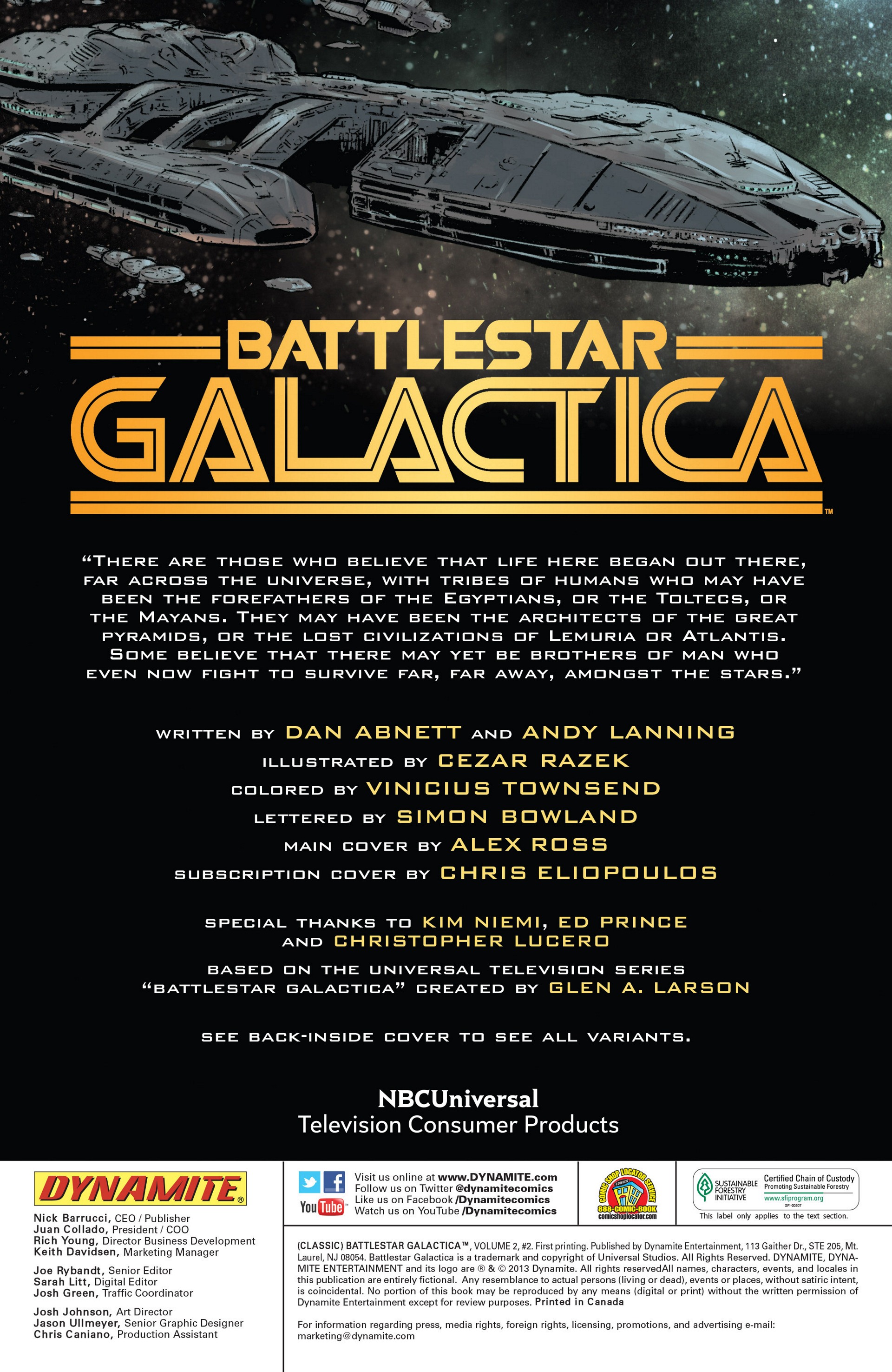 Classic Battlestar Galactica (2013) 2 Page 1