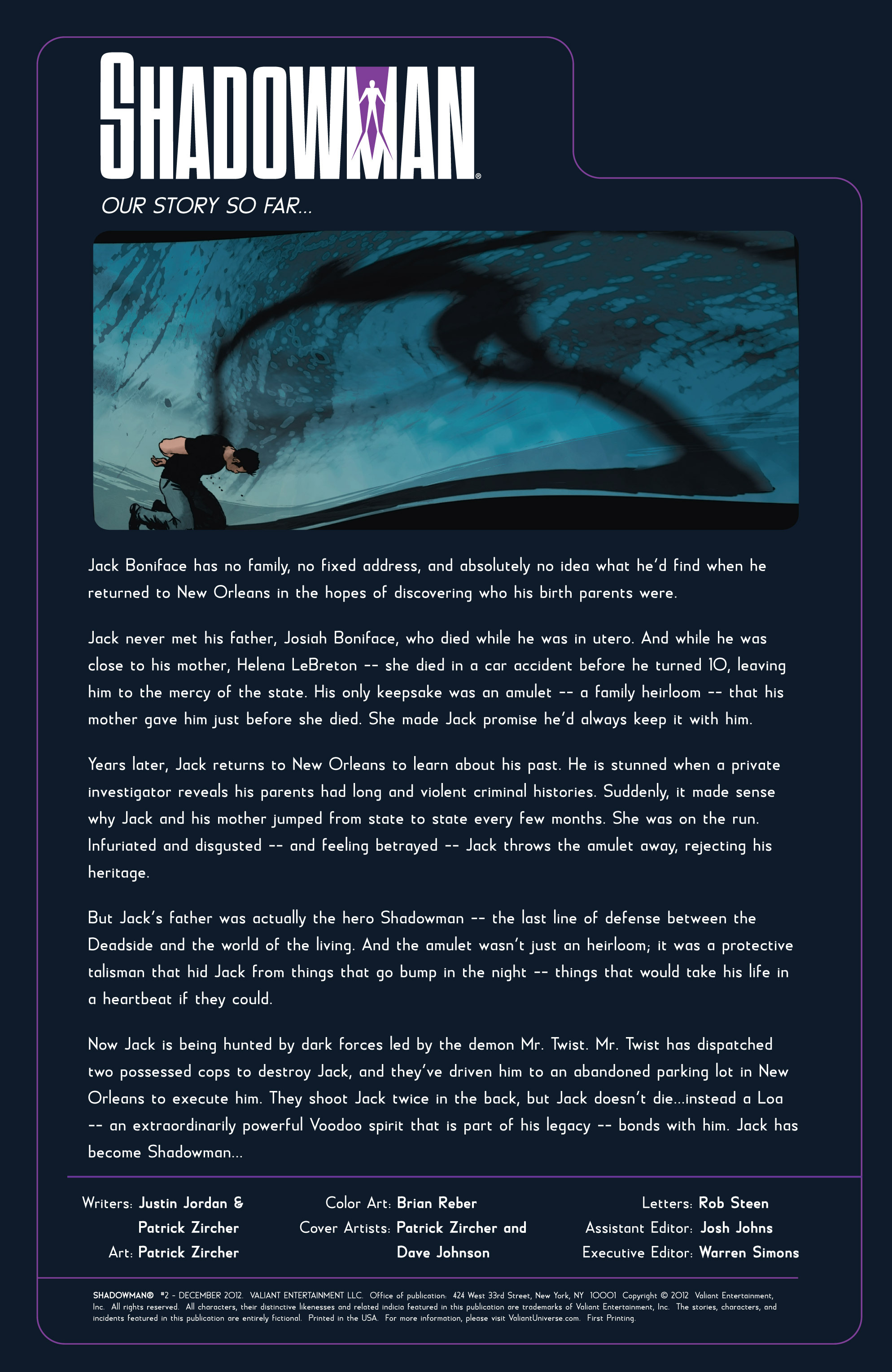 Read online Shadowman (2012) comic -  Issue #2 - 2