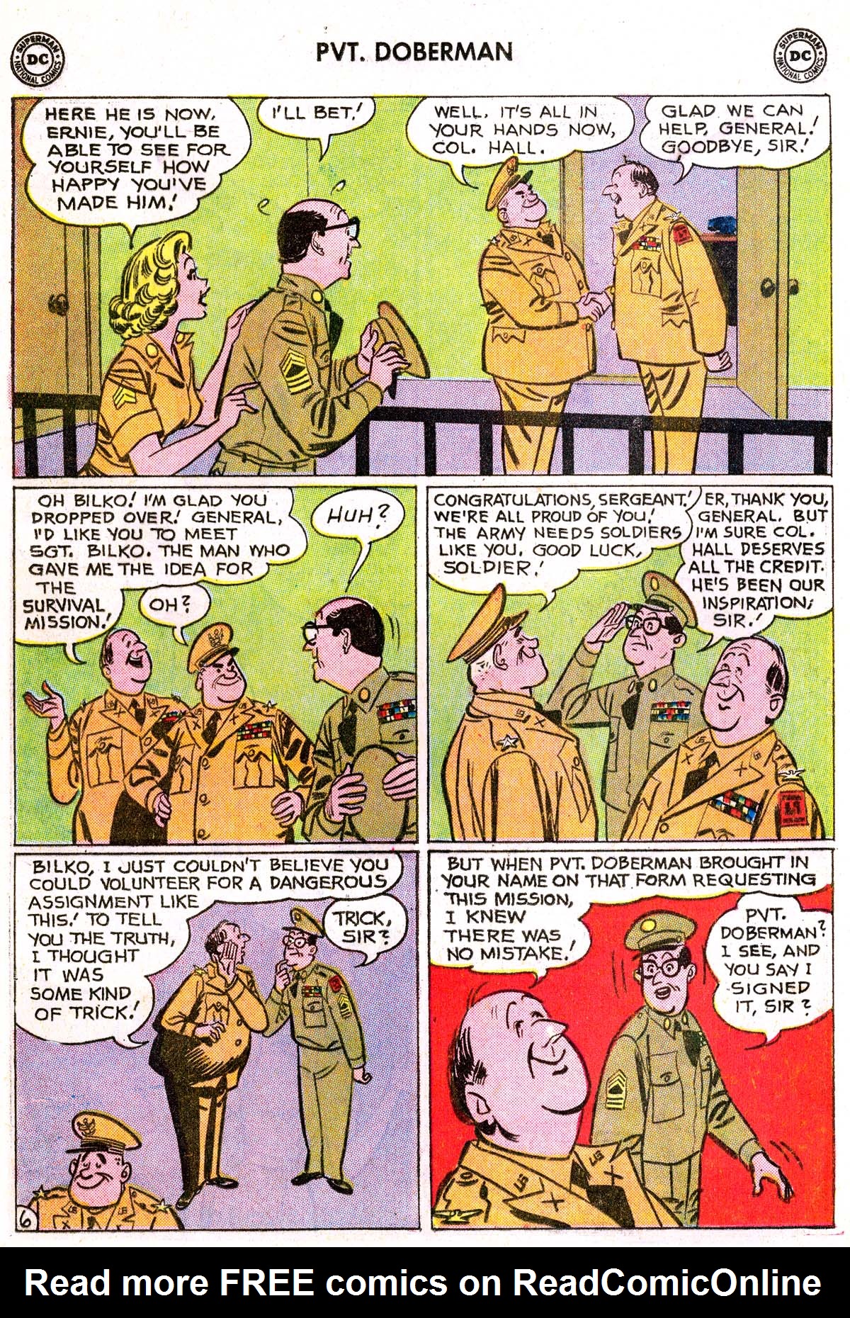 Read online Sgt. Bilko's Pvt. Doberman comic -  Issue #8 - 8