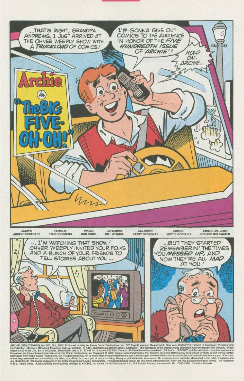 Read online Archie (1960) comic -  Issue #500 - 2