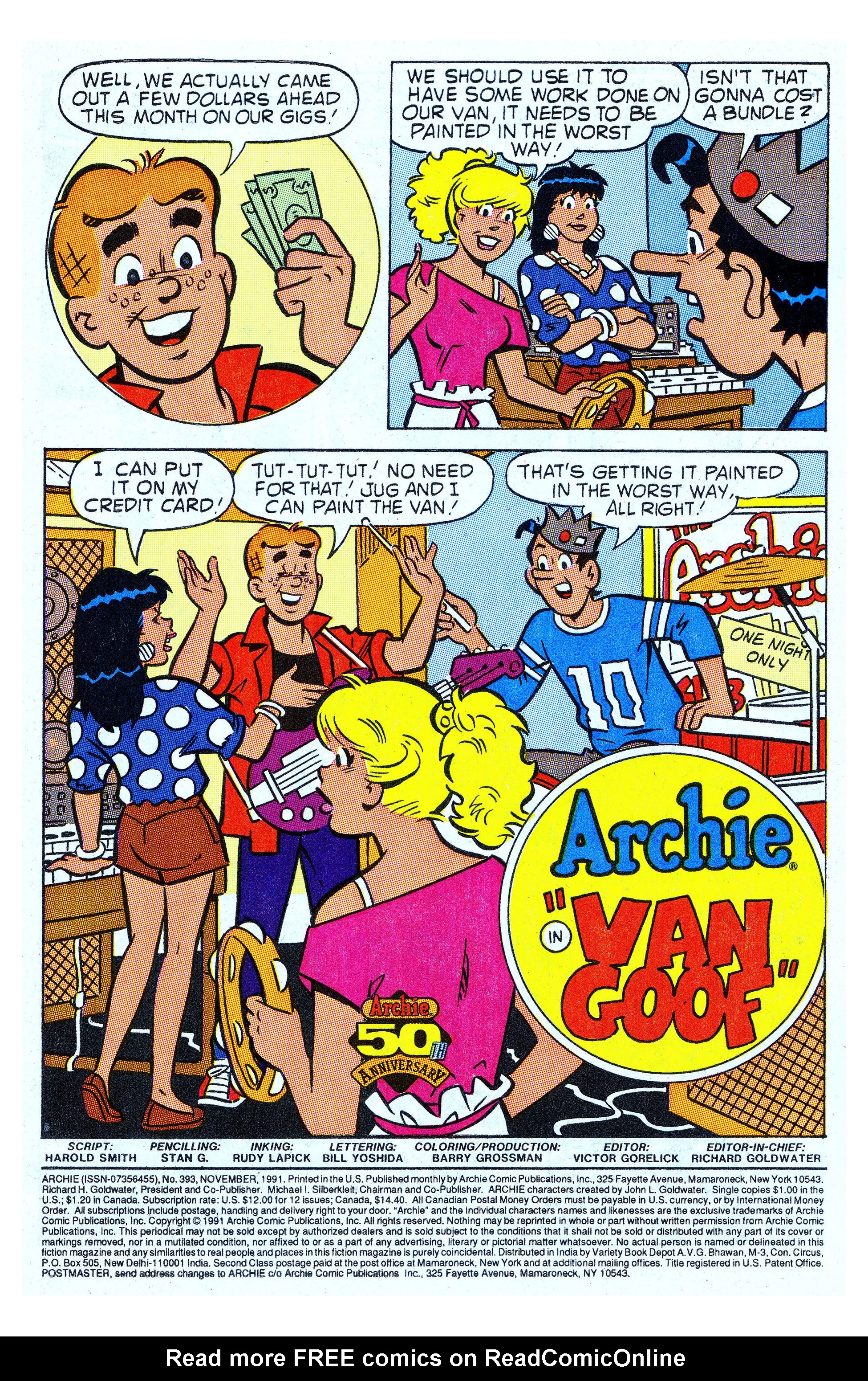 Read online Archie (1960) comic -  Issue #393 - 2