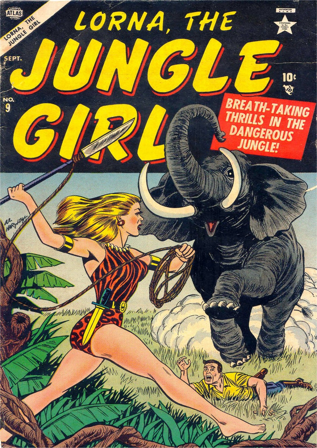 Read online Lorna, The Jungle Girl comic -  Issue #9 - 1