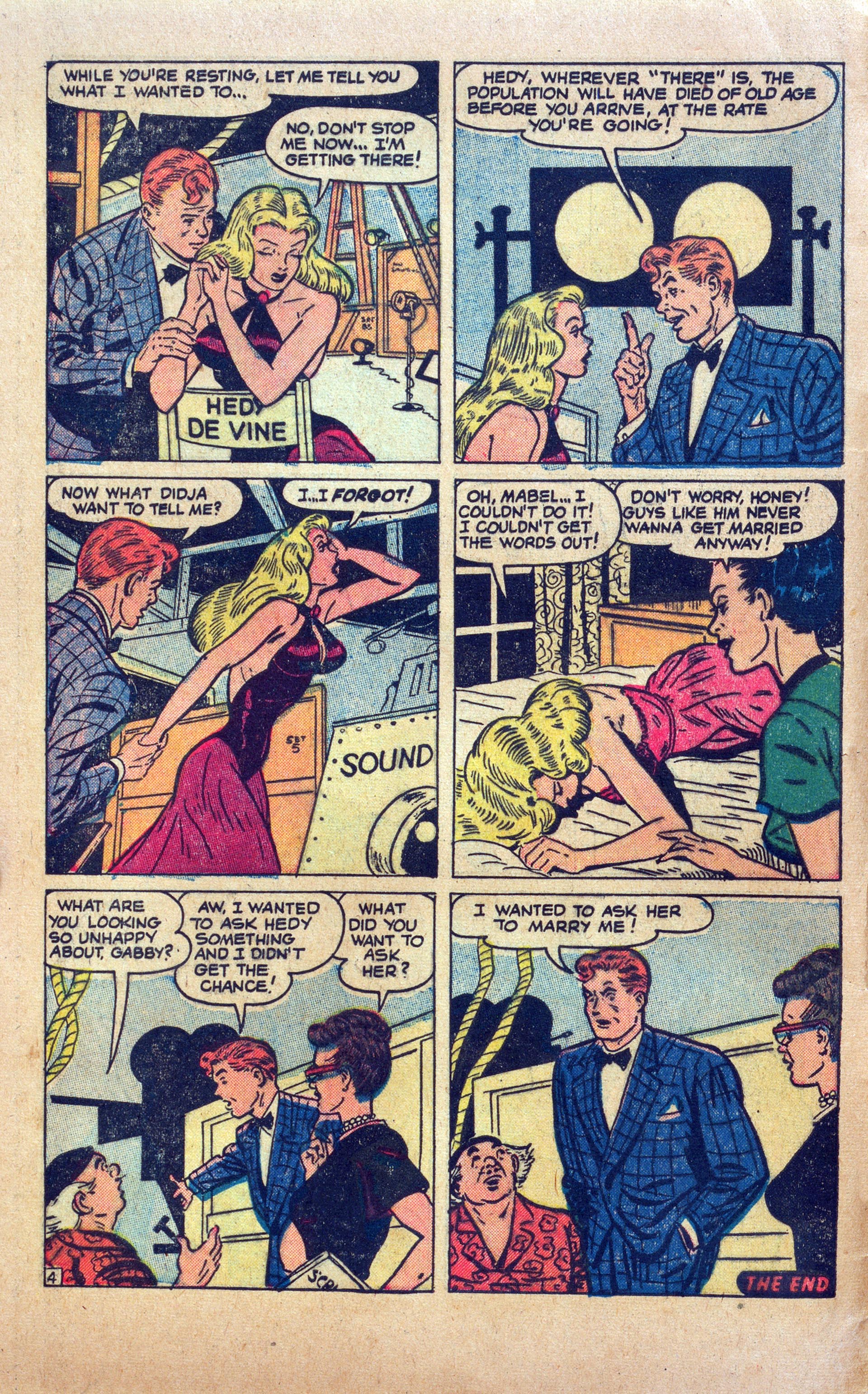 Read online Hedy Of Hollywood Comics comic -  Issue #50 - 6