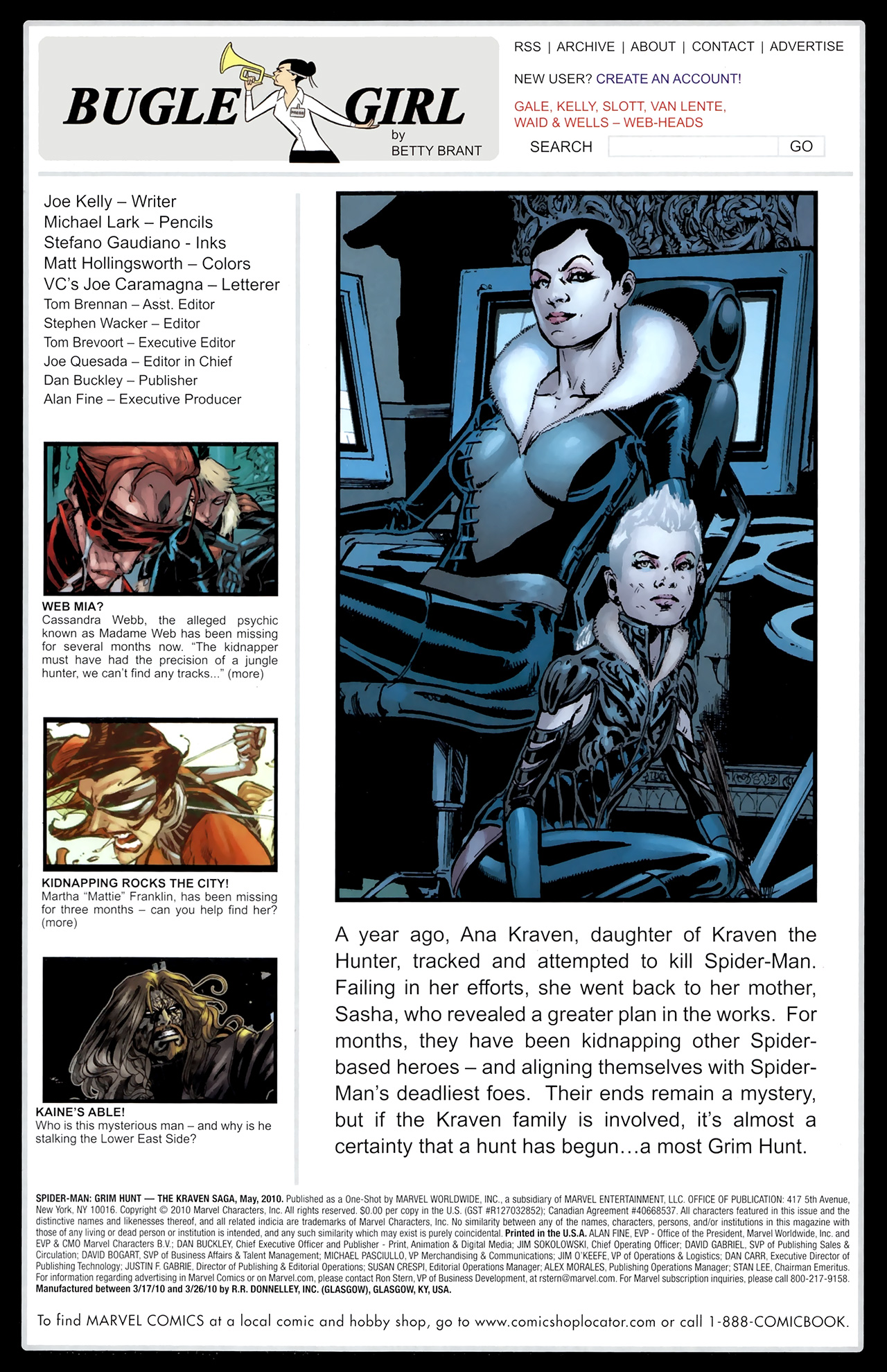 Read online Spider-Man: Grim Hunt - The Kraven Saga comic -  Issue # Full - 2