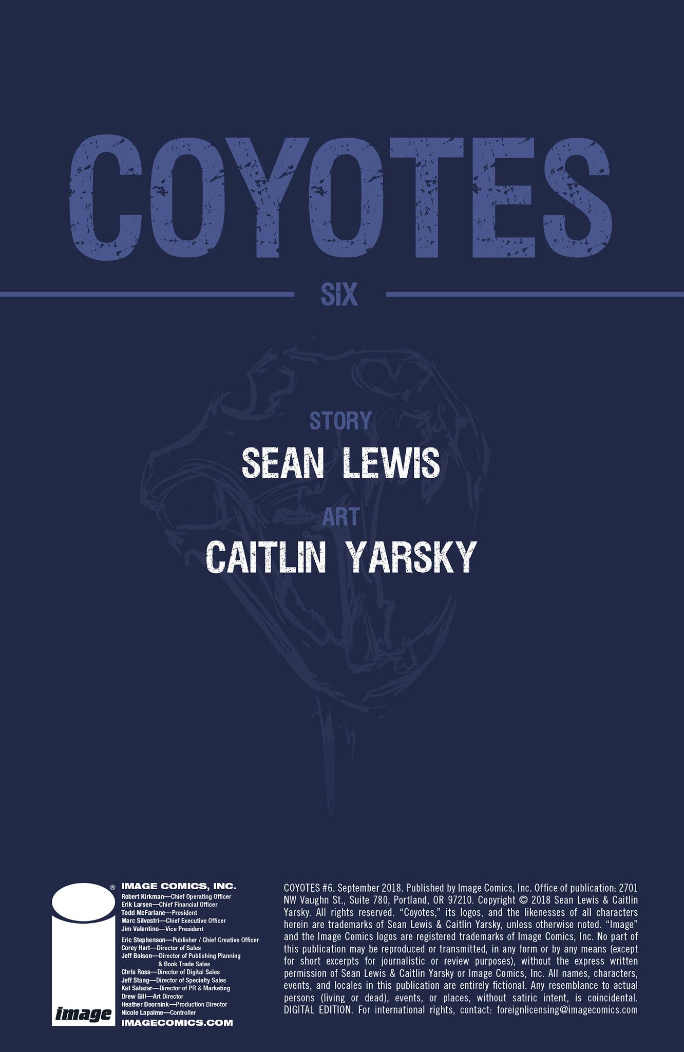 Read online Coyotes comic -  Issue #6 - 2
