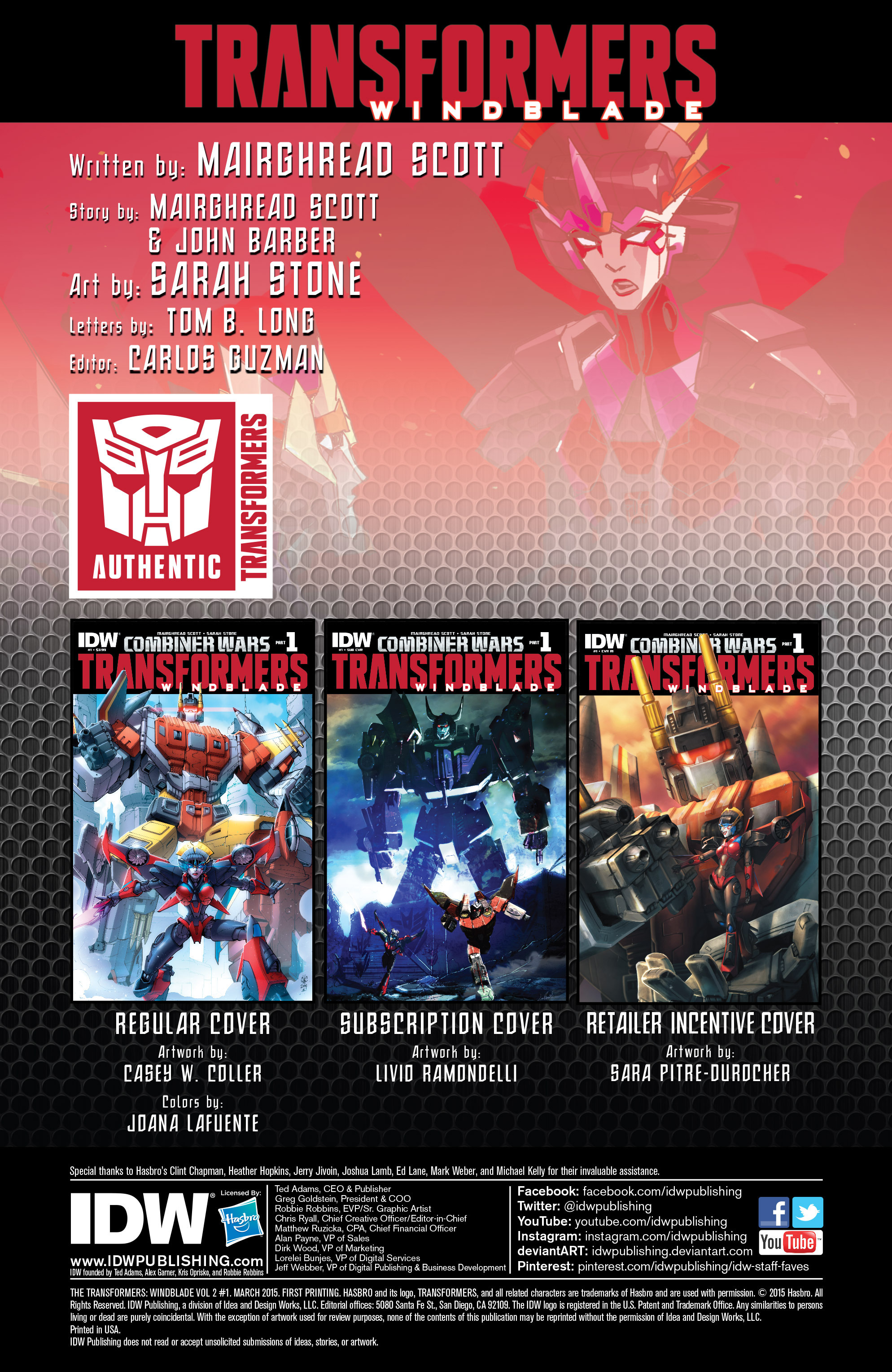 Read online The Transformers: Windblade (2015) comic -  Issue #1 - 2