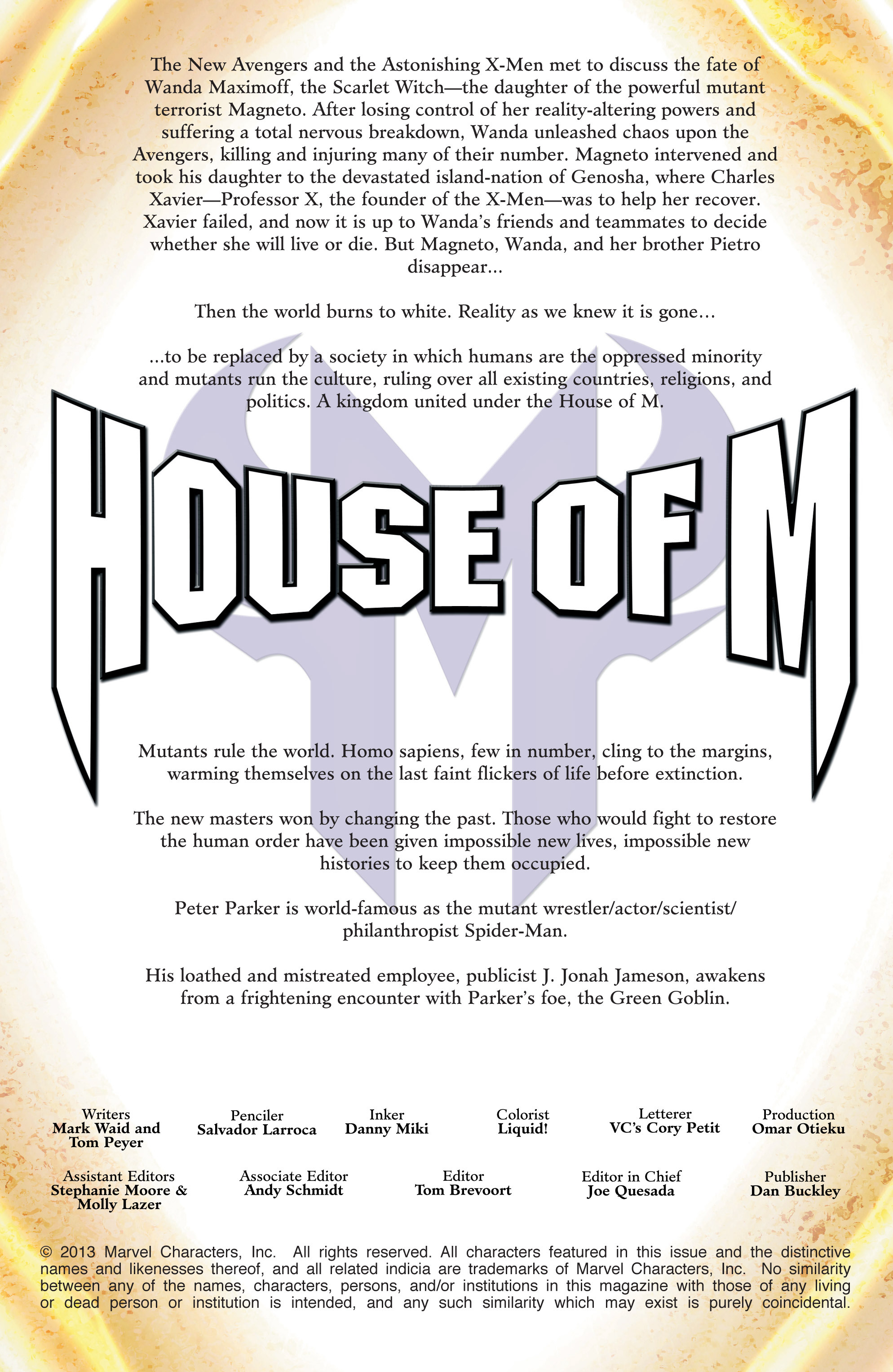 Read online Spider-Man: House of M comic -  Issue #2 - 2