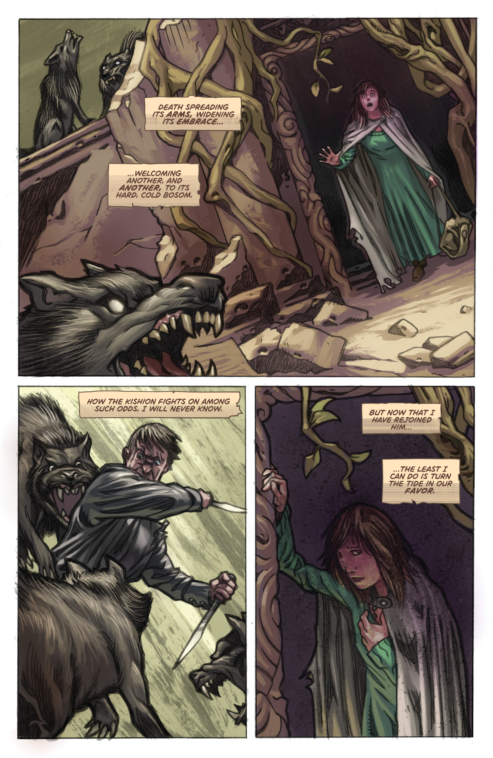 Read online Muirwood: The Lost Abbey comic -  Issue #5 - 12
