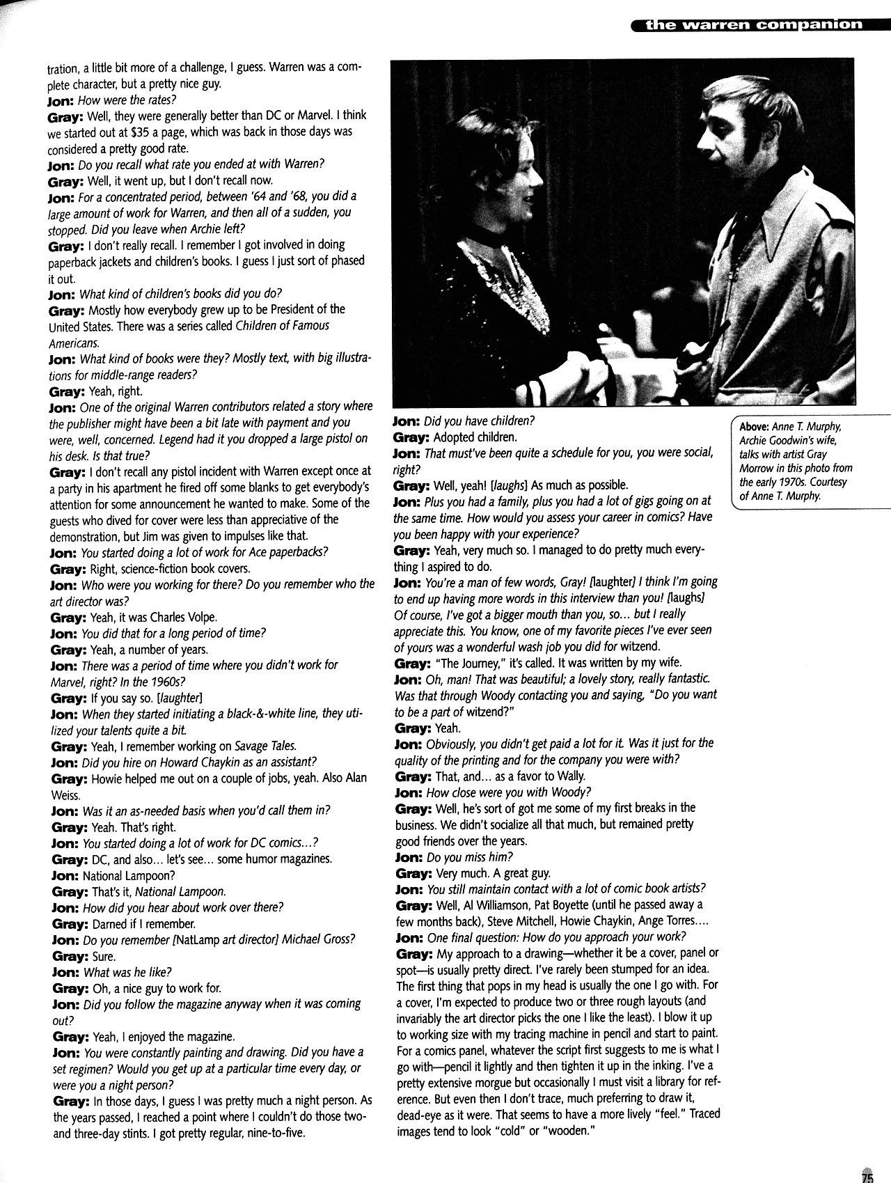 Read online Warren Companion comic -  Issue # TPB (Part 1) - 75