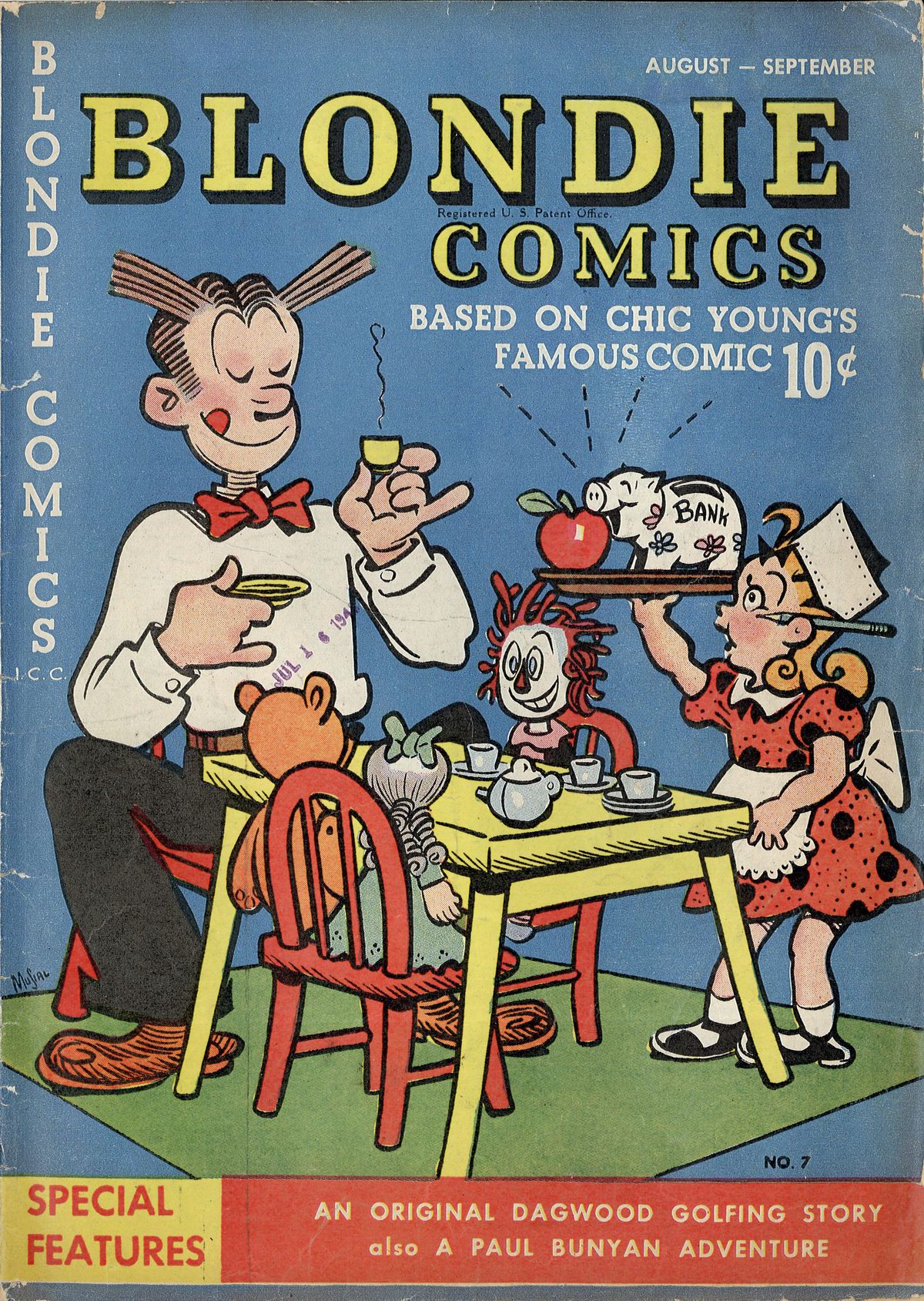 Read online Blondie Comics (1947) comic -  Issue #7 - 1