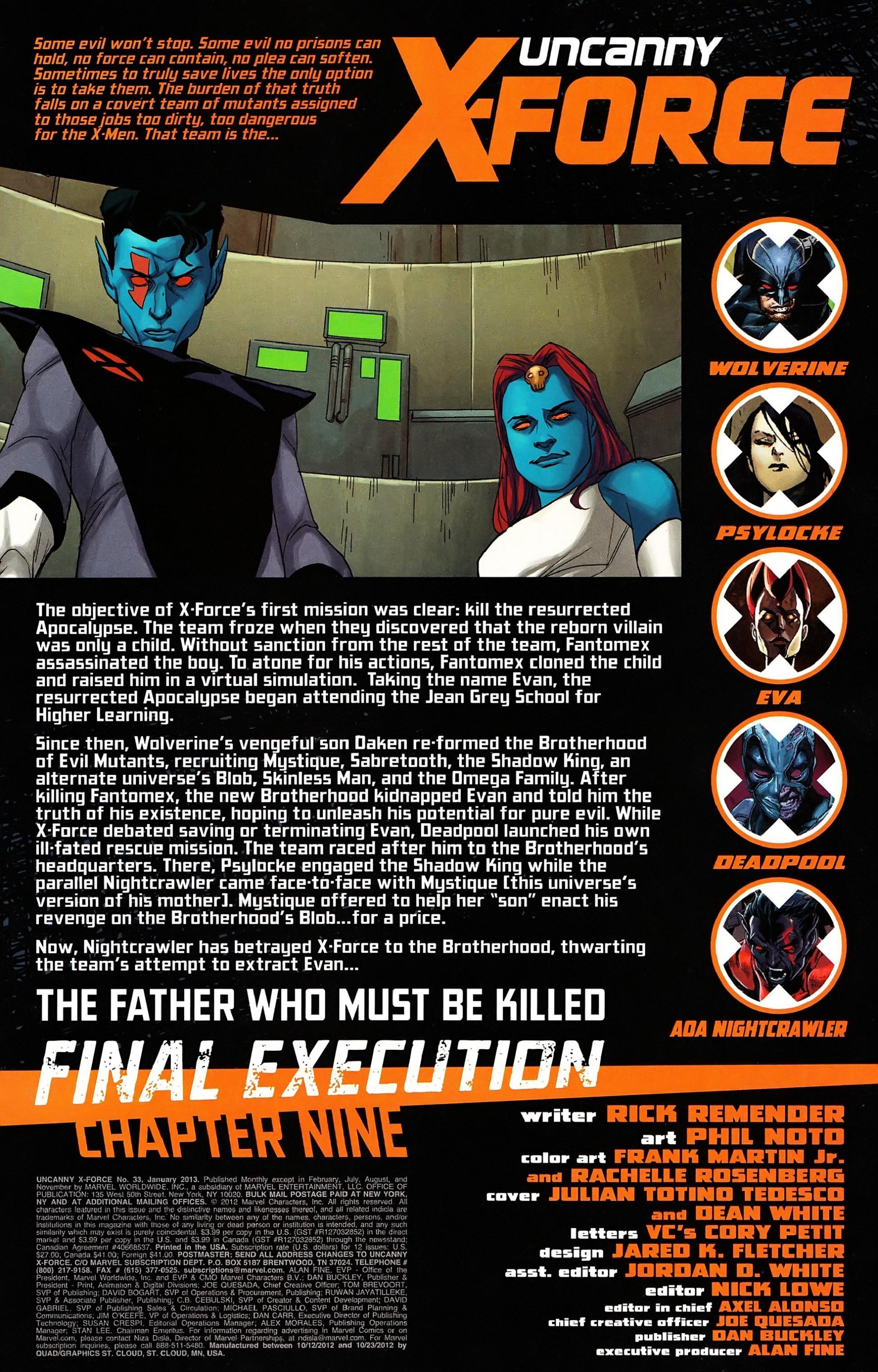 Read online Uncanny X-Force (2010) comic -  Issue #33 - 3