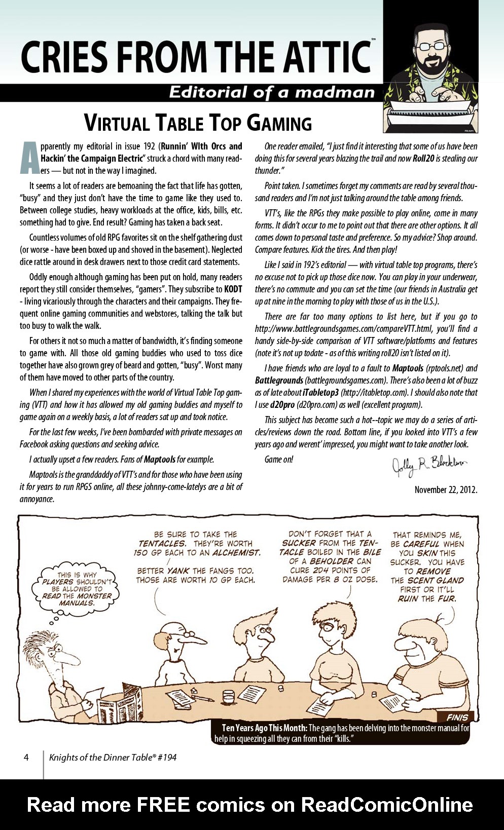 Read online Knights of the Dinner Table comic -  Issue #194 - 6