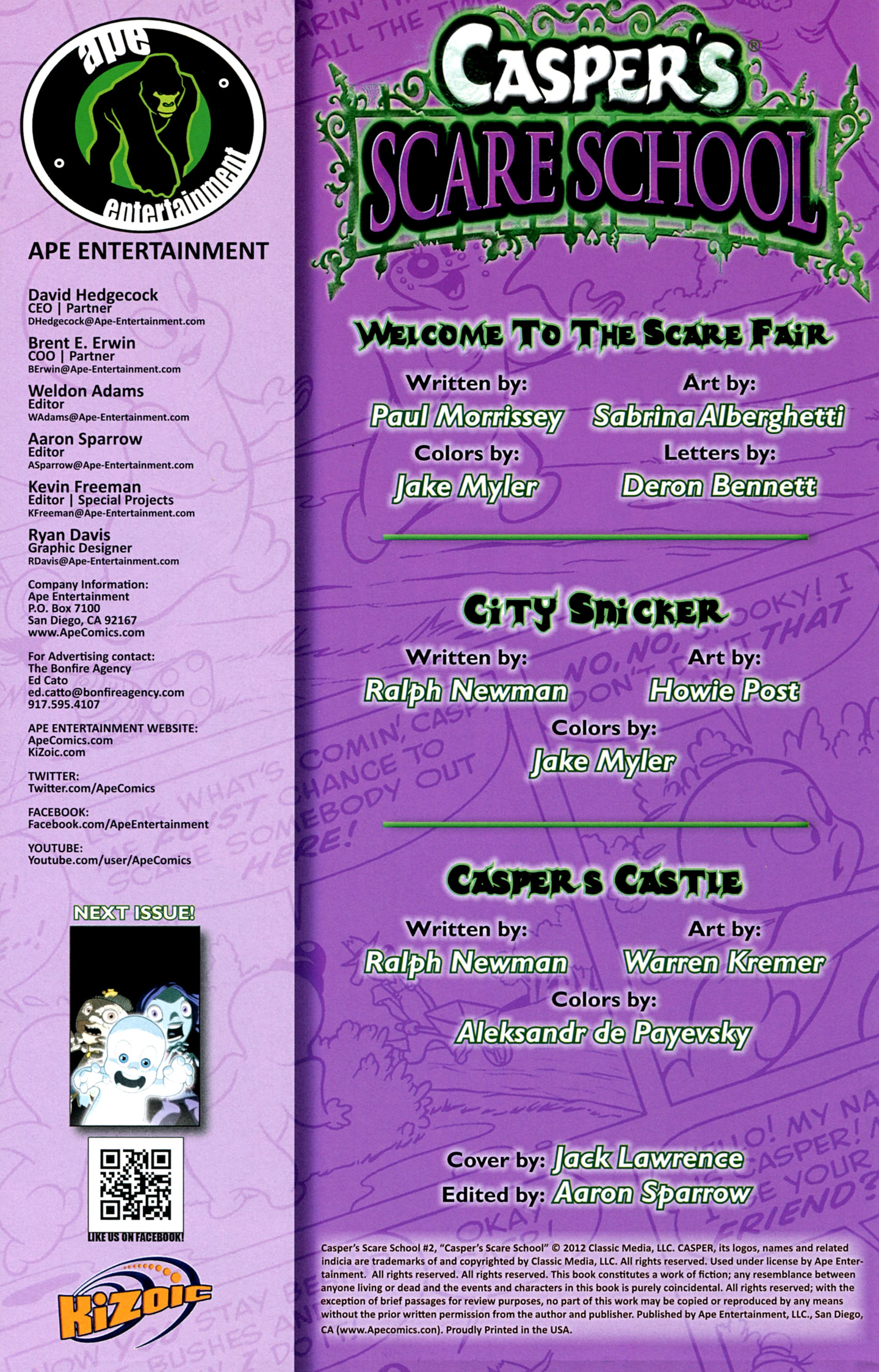 Read online Casper's Scare School comic -  Issue #2 - 2