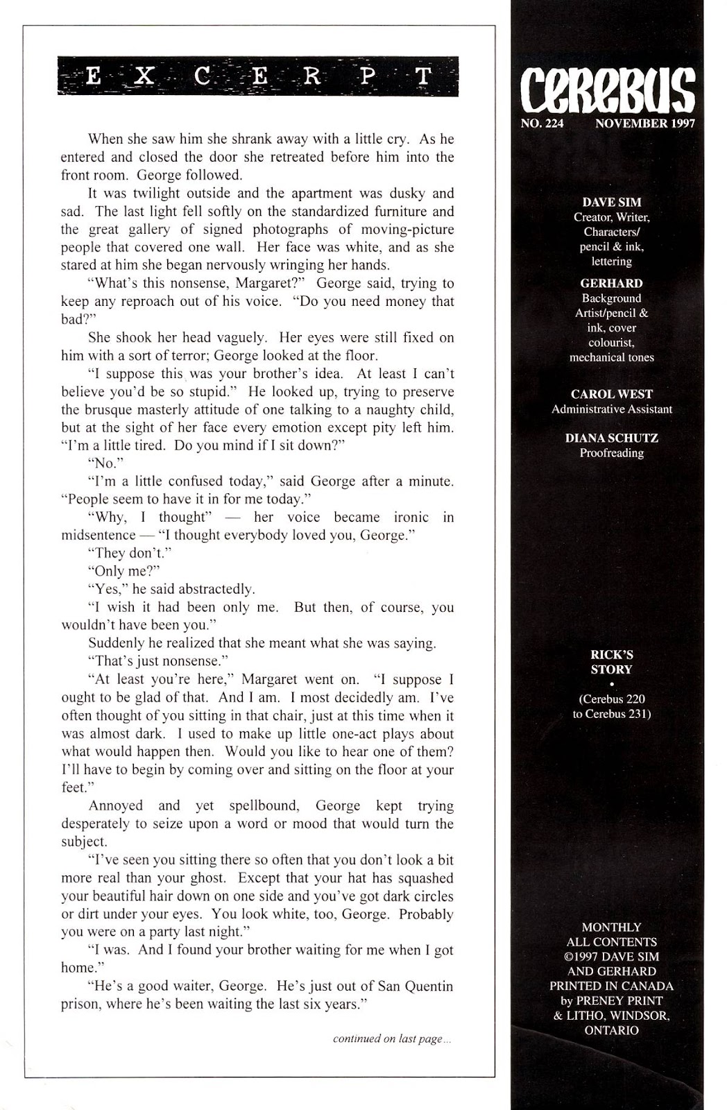 Cerebus issue 224 - Page 2