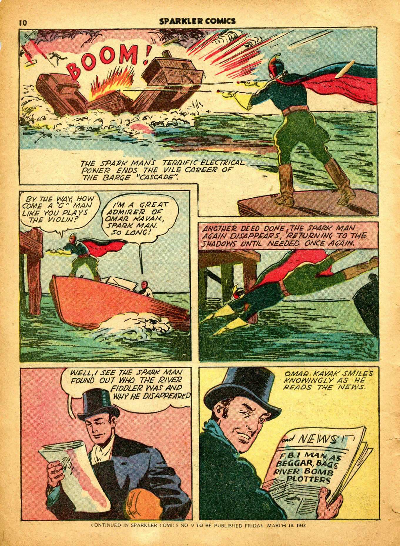 Read online Sparkler Comics comic -  Issue #8 - 12