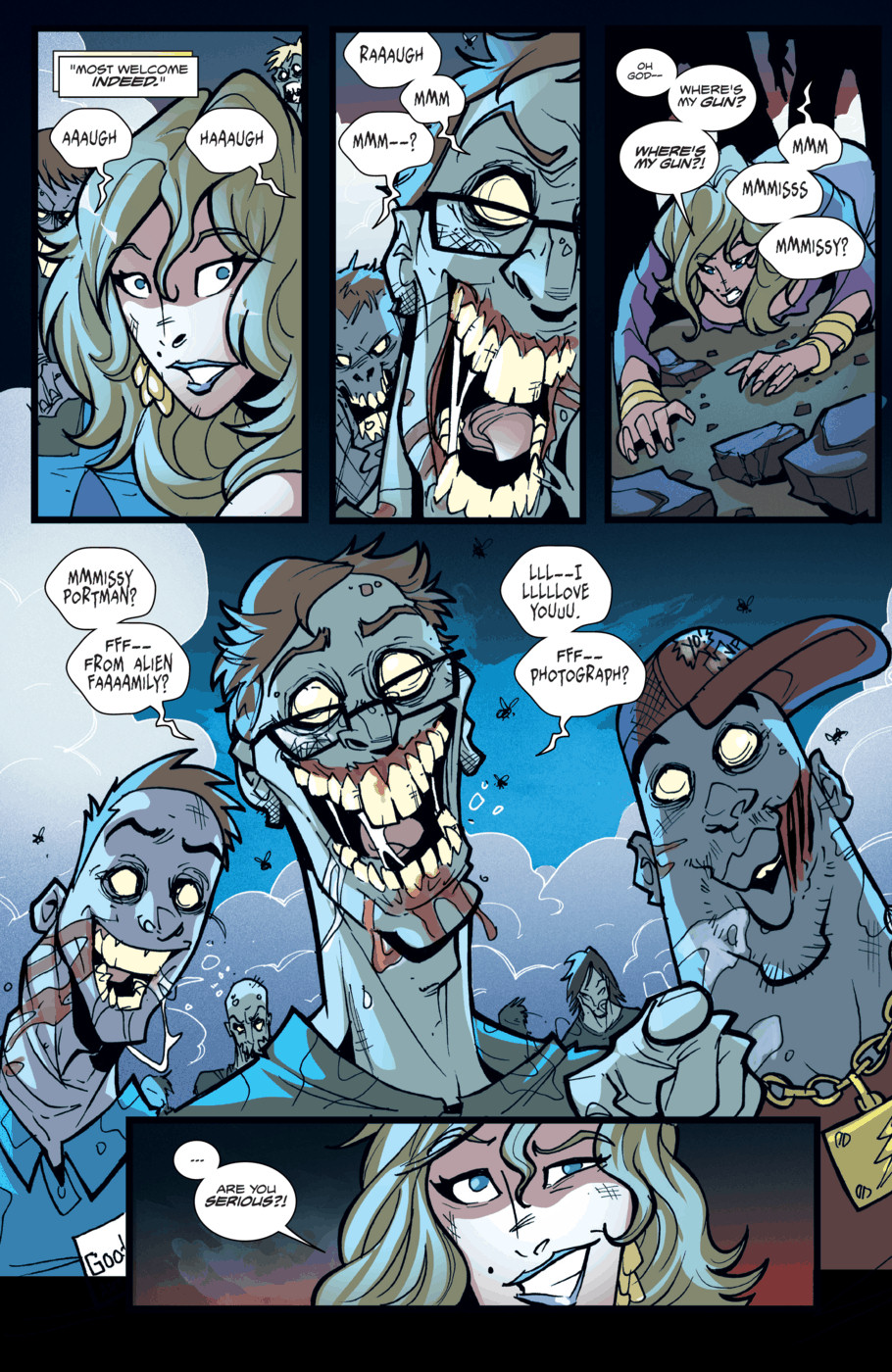 Read online Fanboys vs. Zombies comic -  Issue #7 - 12