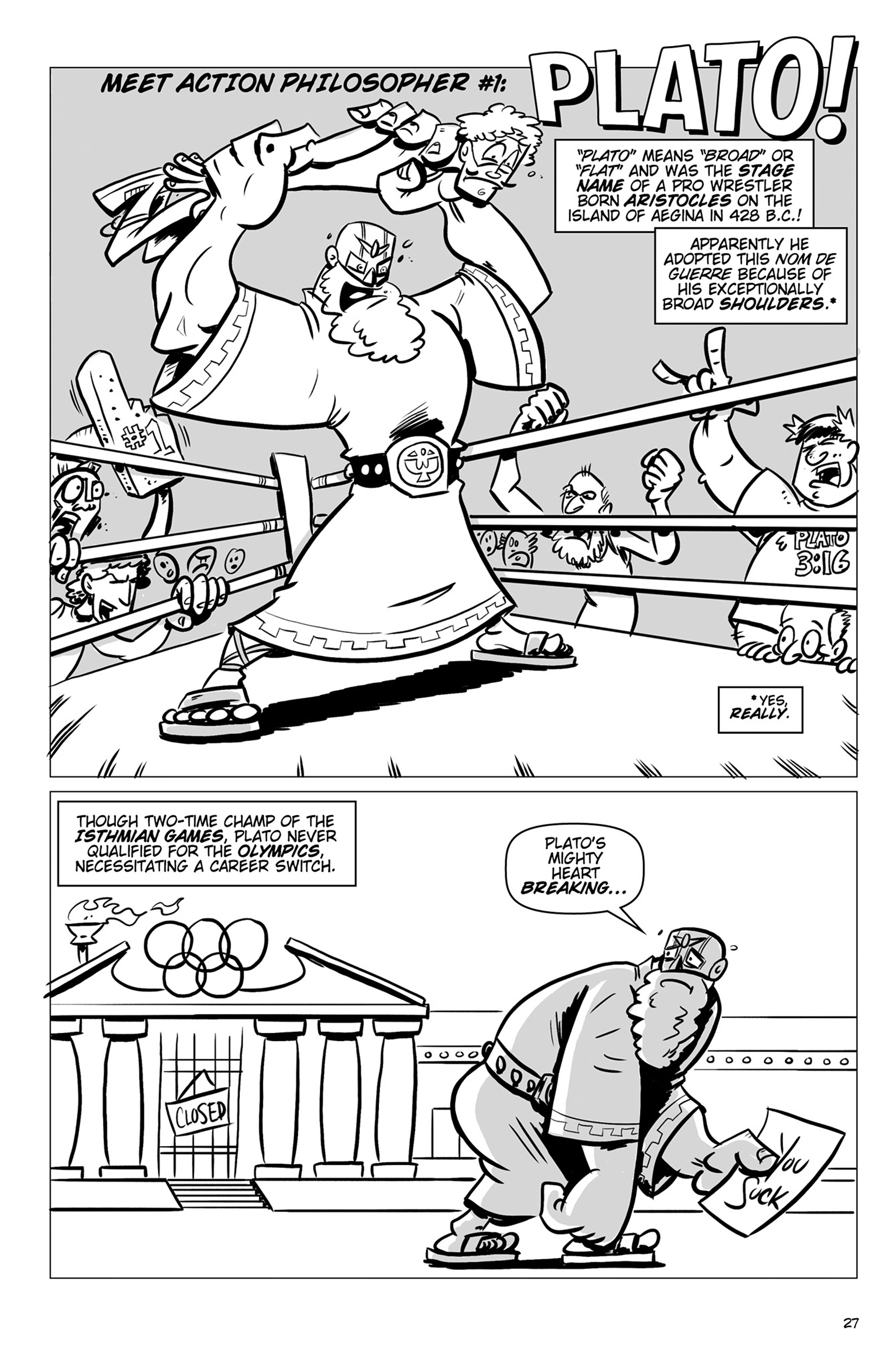 Read online Action Philosophers! comic -  Issue #Action Philosophers! TPB (Part 1) - 27