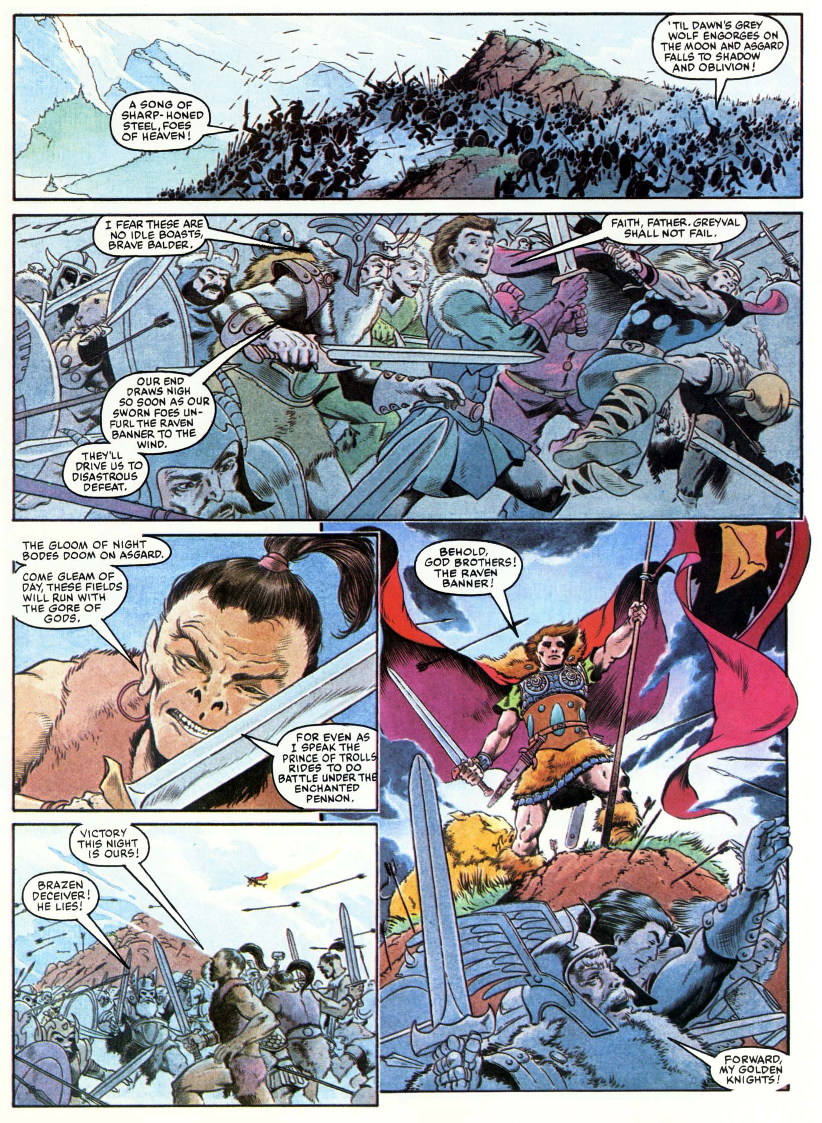 Read online Marvel Graphic Novel comic -  Issue #15 - The Raven Banner - 60
