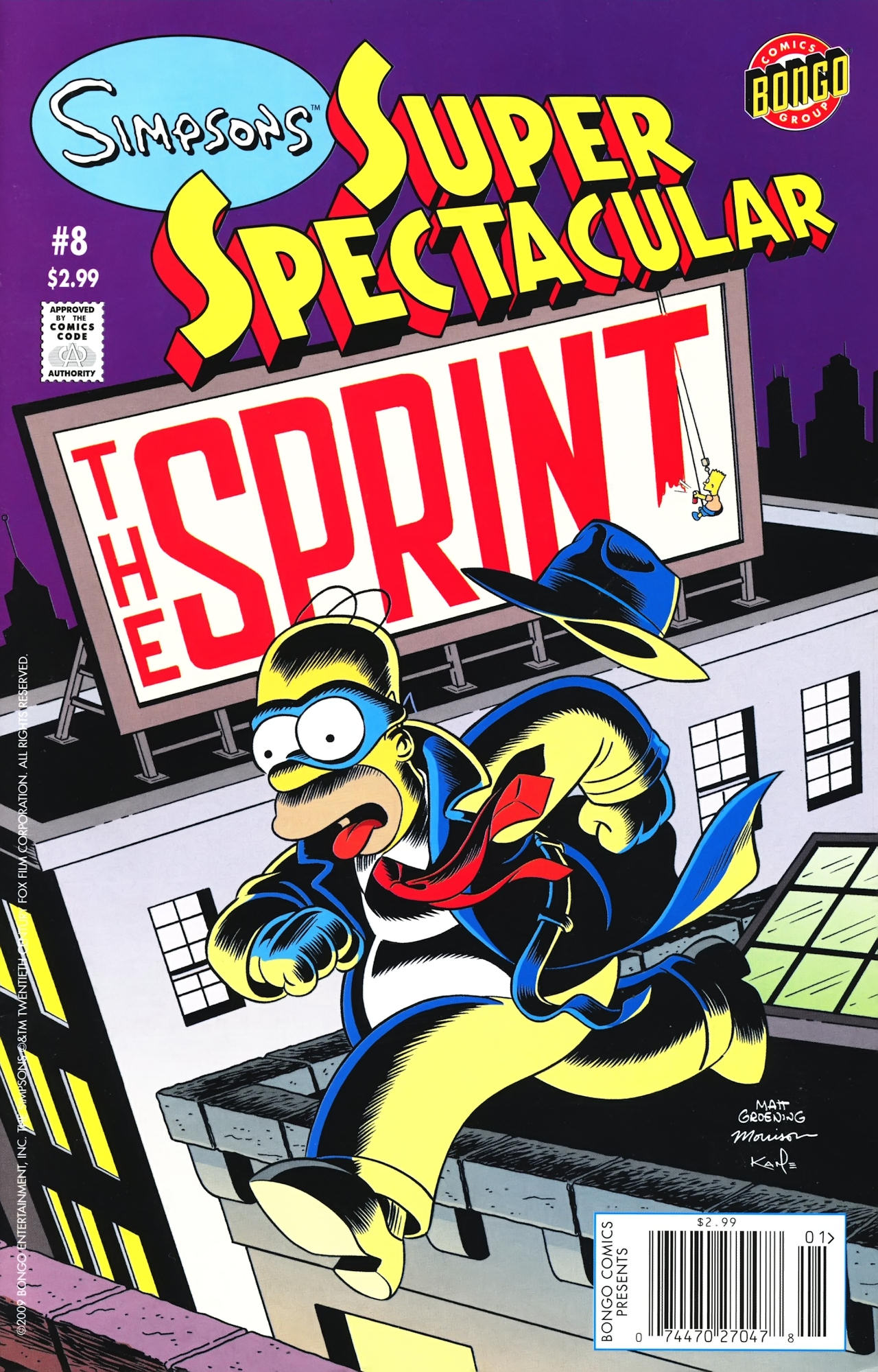 Read online Bongo Comics Presents Simpsons Super Spectacular comic -  Issue #8 - 1