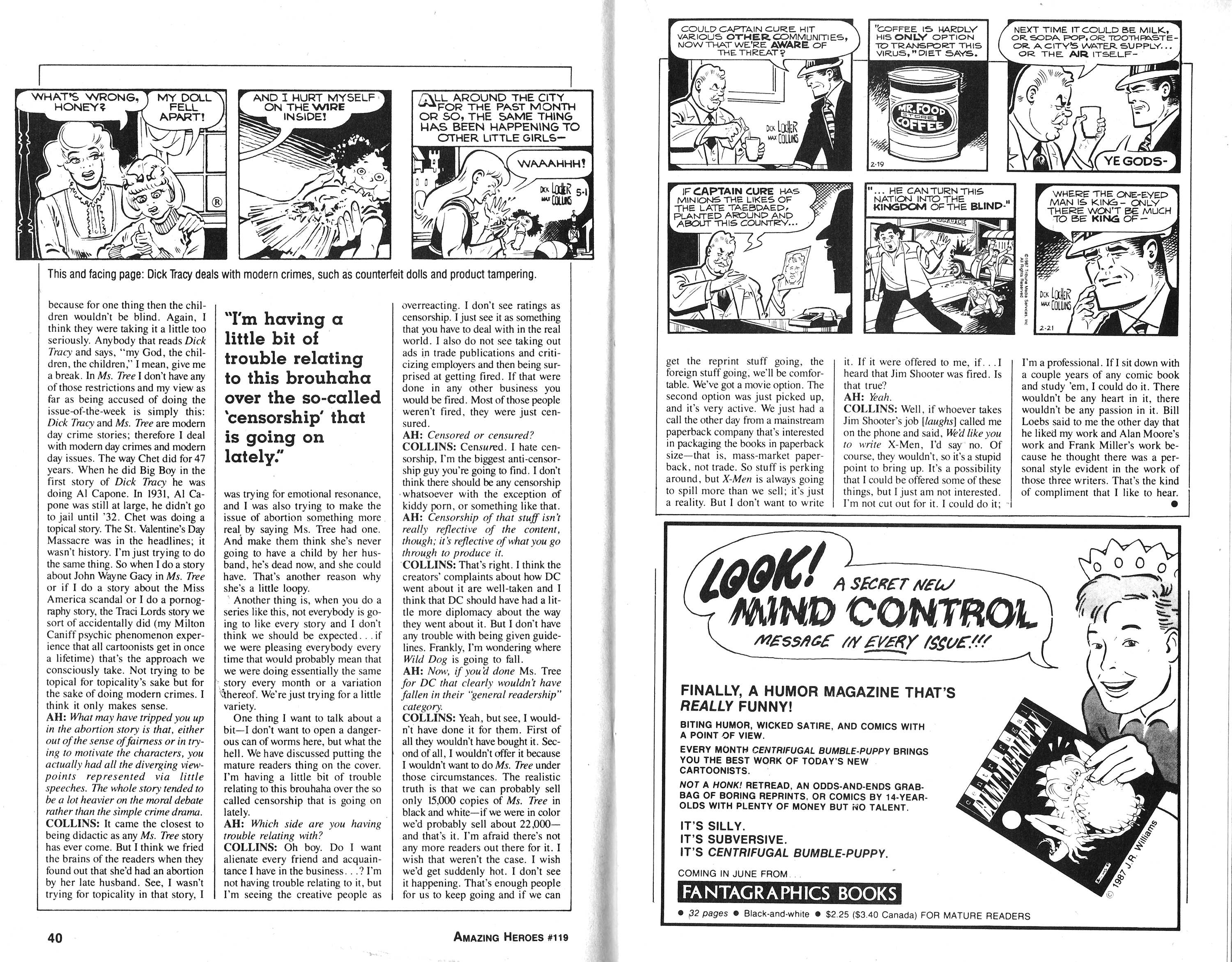 Read online Amazing Heroes comic -  Issue #119 - 21